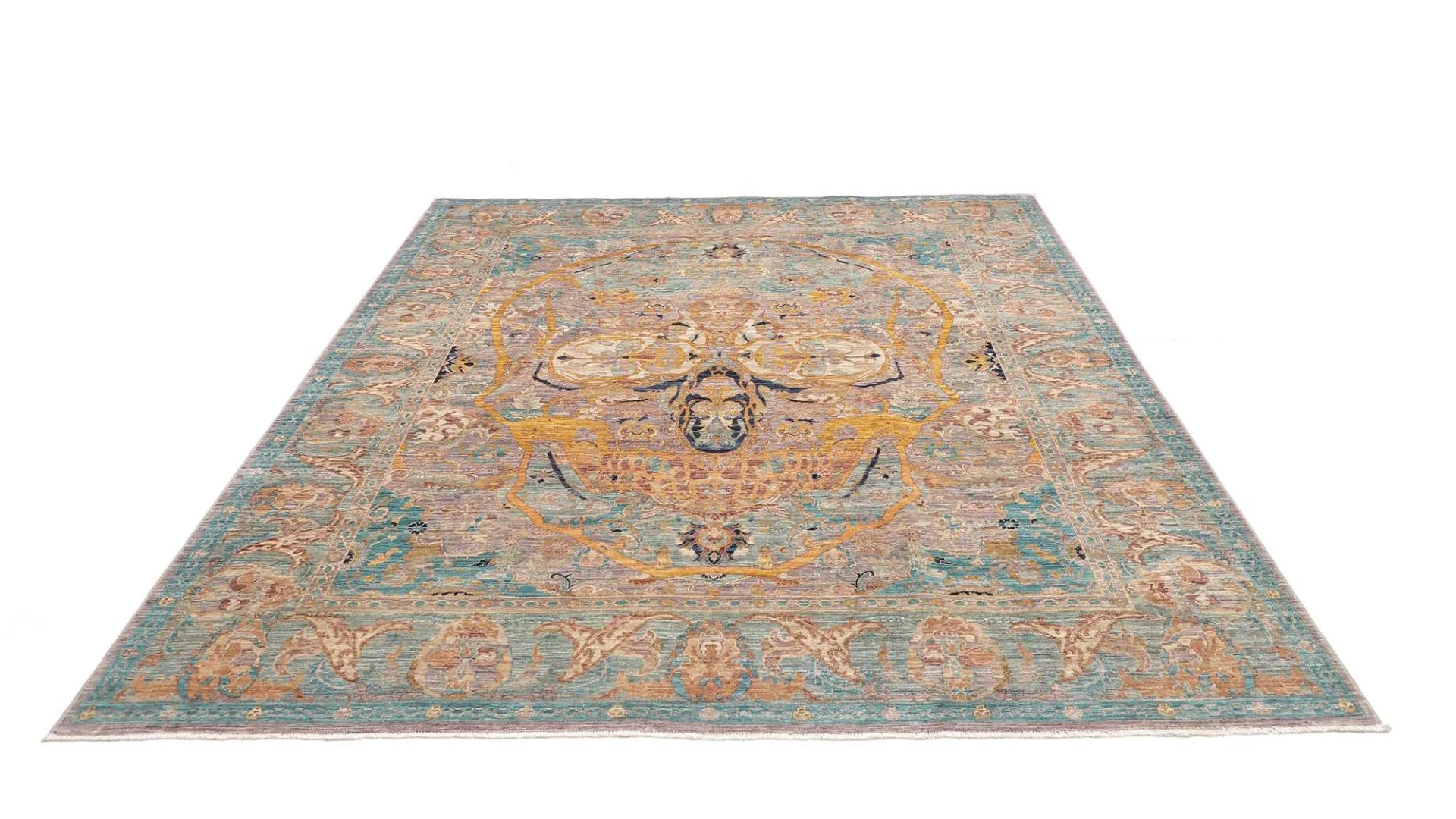 Samarkand Pakistani Rug 201 × 241 cm, Wool, hand-knotted
