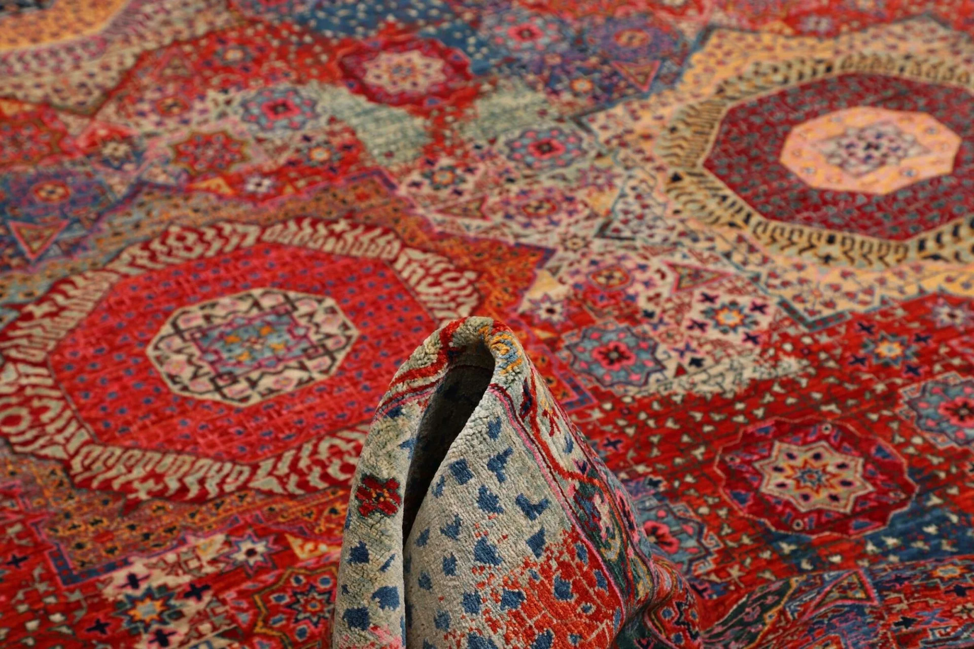 Mamluk Pakistani Rug — hand-knotted, 199 × 295 cm, Wool