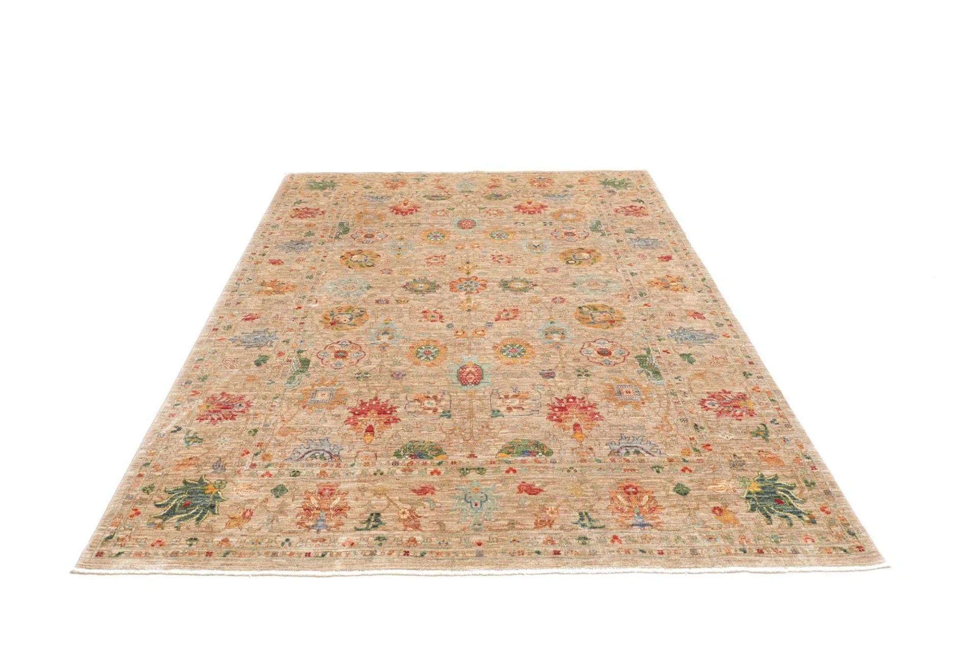Samarkand Pakistani Rug 173 × 238 cm, Wool, hand-knotted