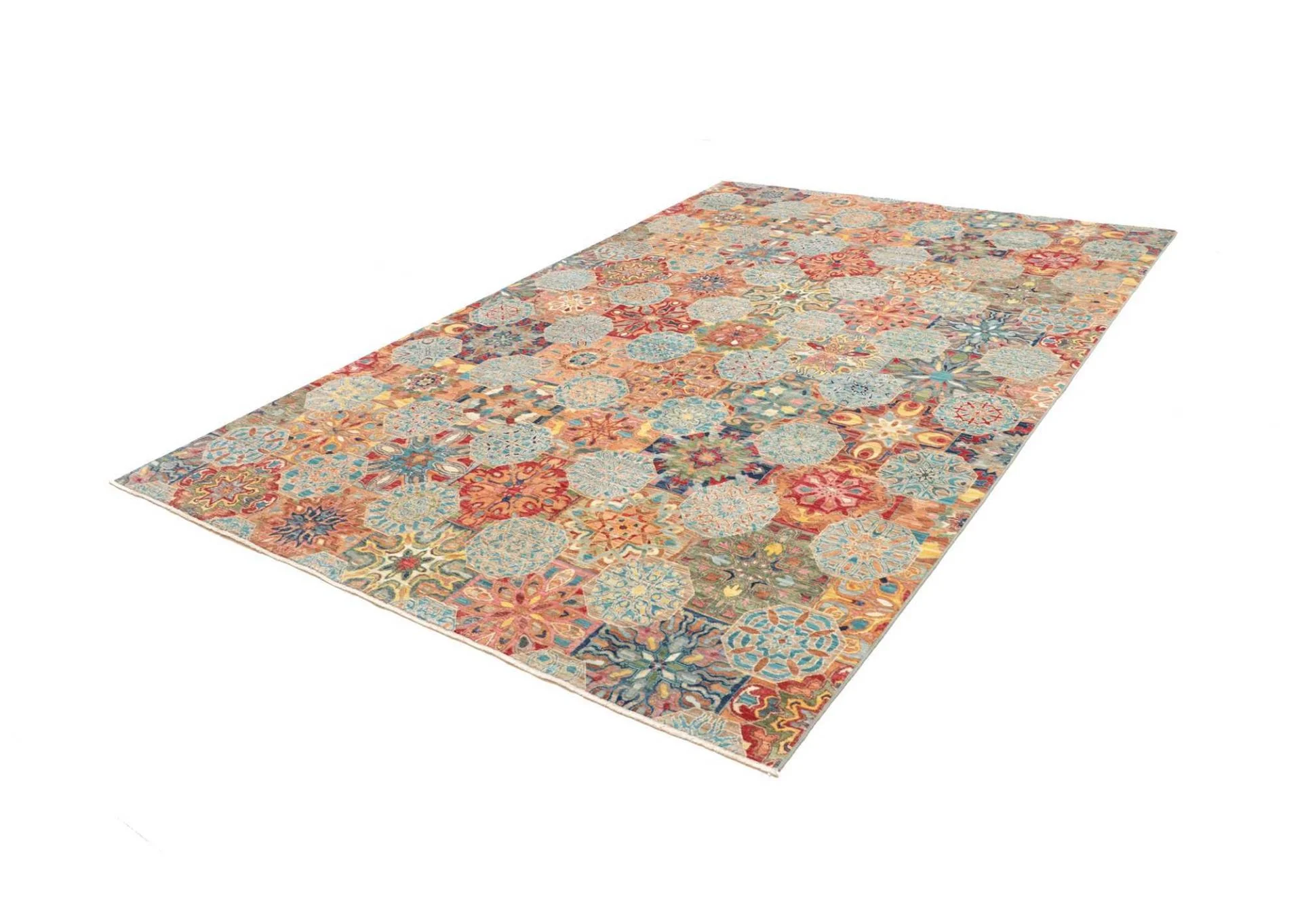 Samarkand Pakistani Rug 203 × 294 cm, Wool, hand-knotted