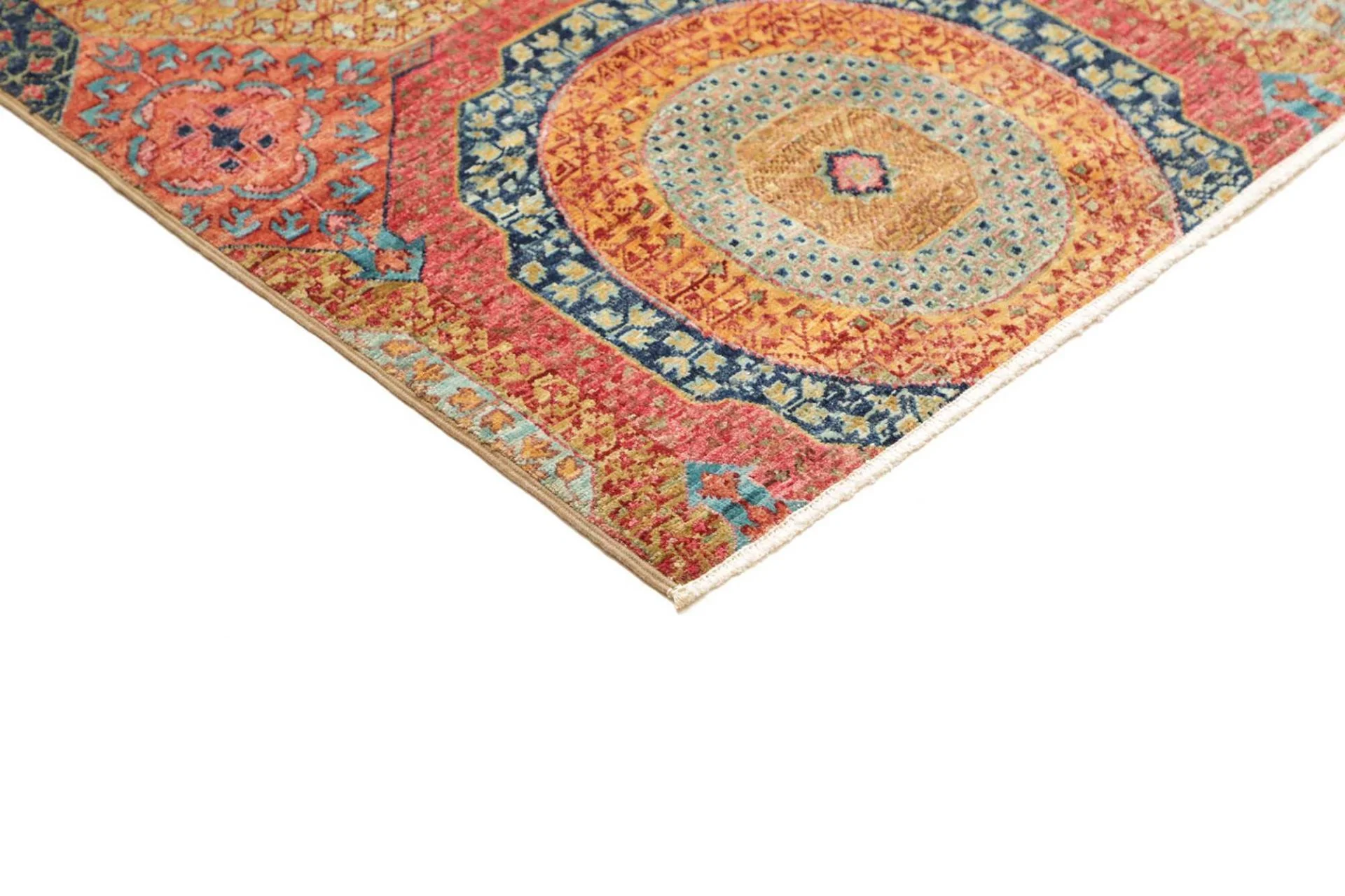 Hand-Knotted Wool Mamluk Pakistani Rug, 171 × 247 cm