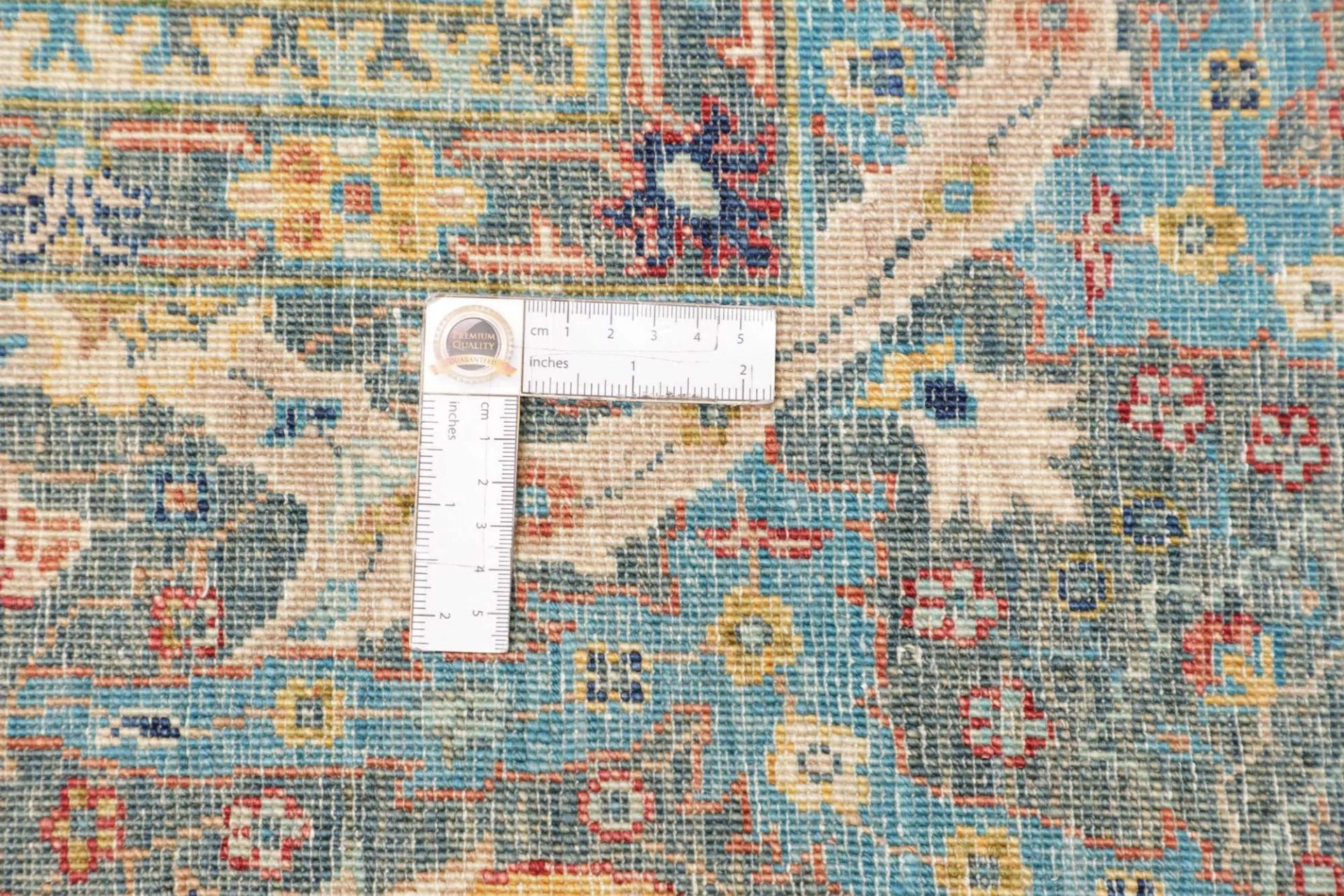 Hand-Knotted Wool Samarkand Pakistani Rug, 206 × 287 cm