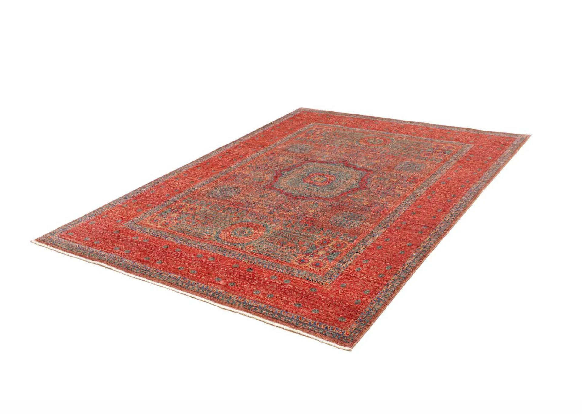 Mamluk Pakistani Rug 176 × 239 cm, Wool, hand-knotted