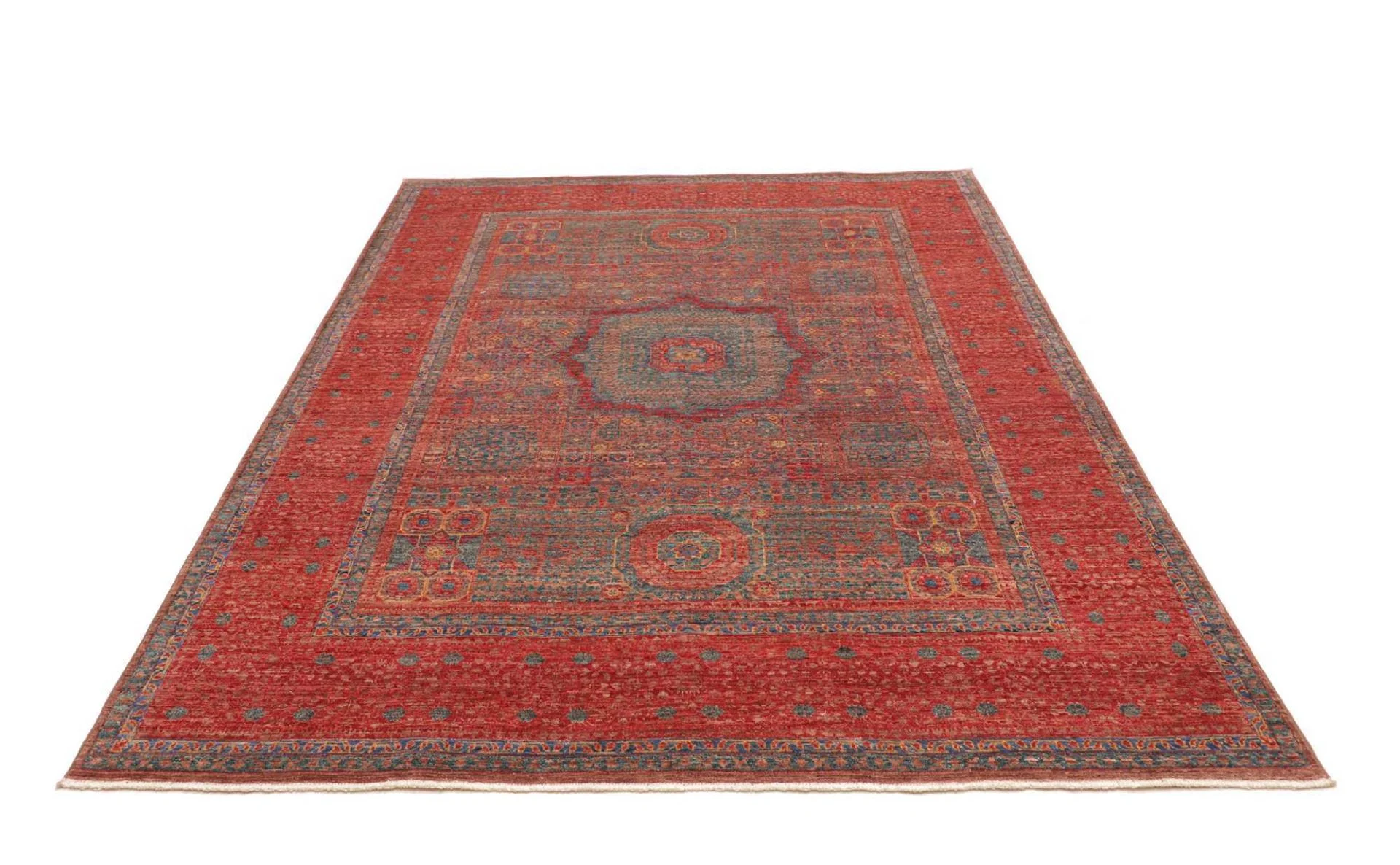 Mamluk Pakistani Rug 176 × 239 cm, Wool, hand-knotted