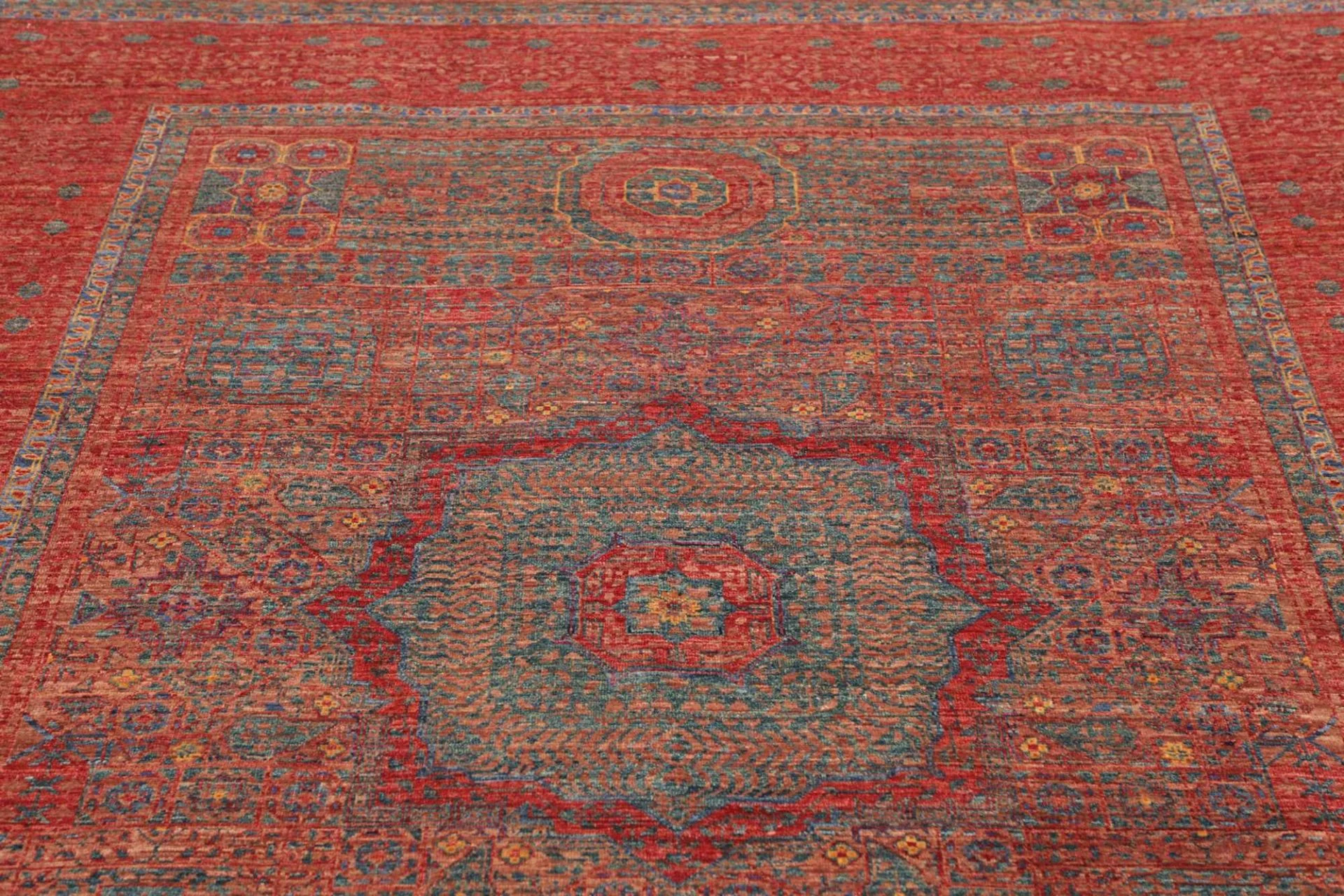 Mamluk Pakistani Rug 176 × 239 cm, Wool, hand-knotted