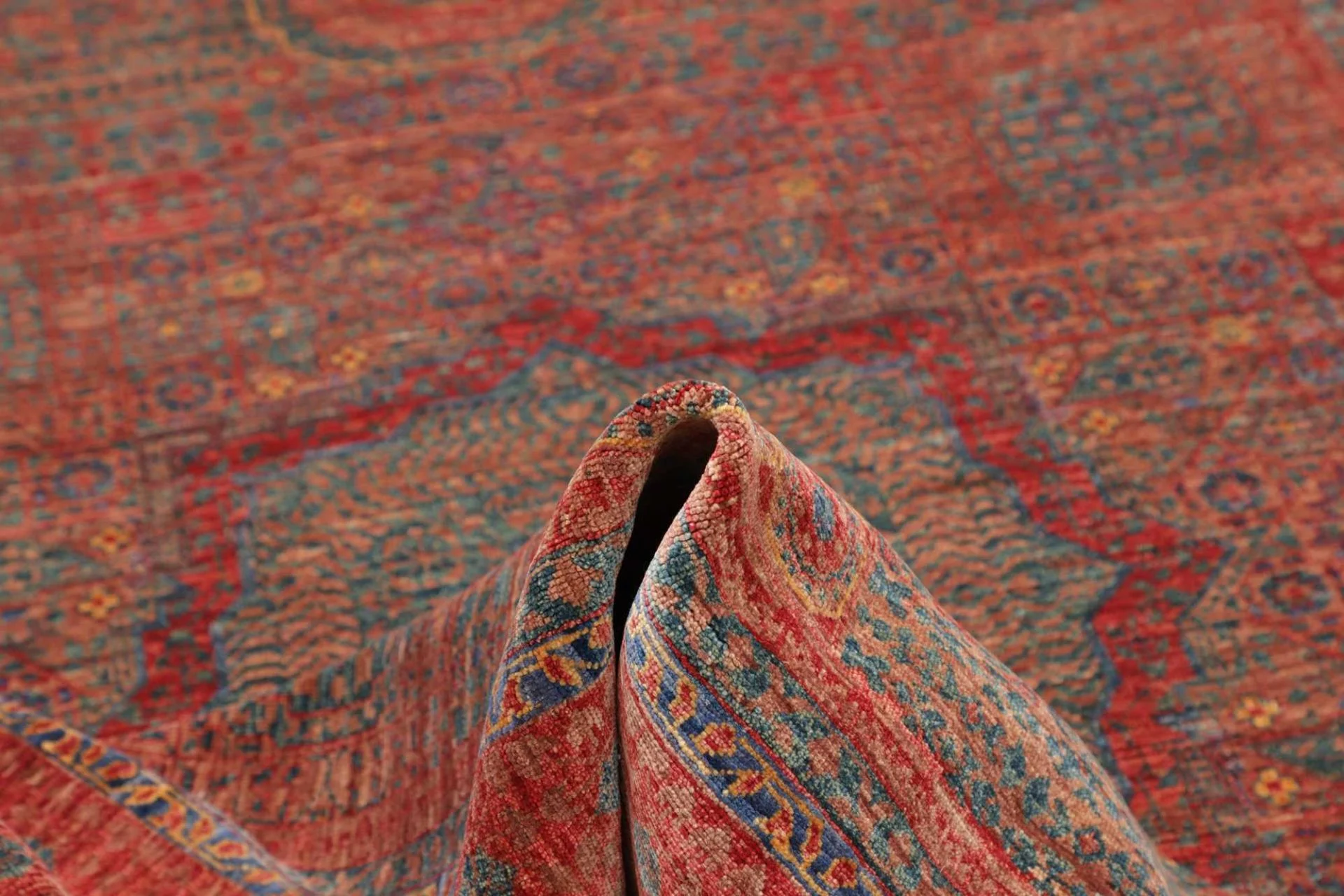 Mamluk Pakistani Rug 176 × 239 cm, Wool, hand-knotted