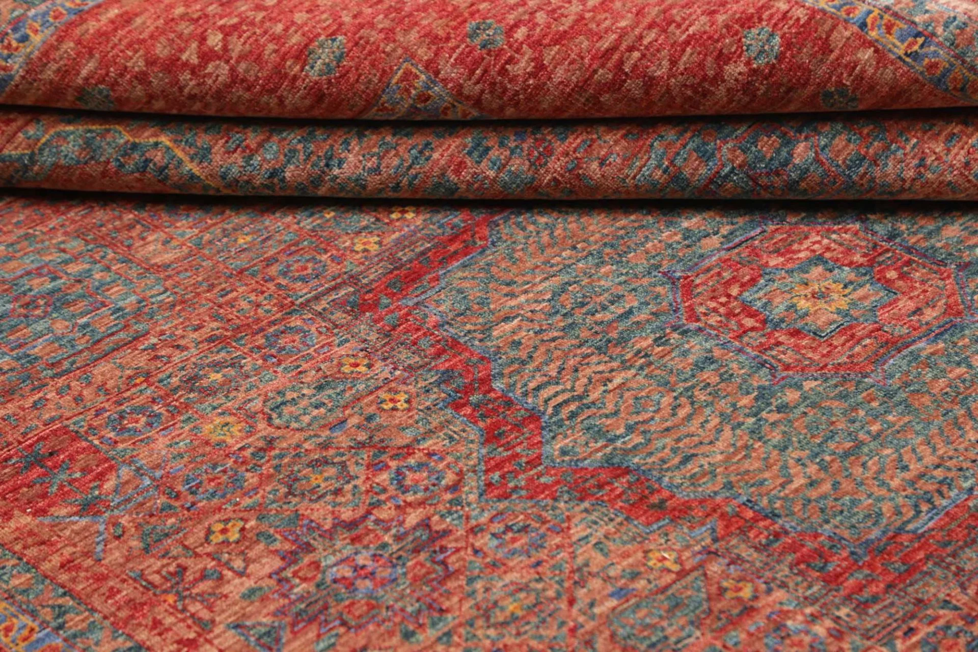 Mamluk Pakistani Rug 176 × 239 cm, Wool, hand-knotted