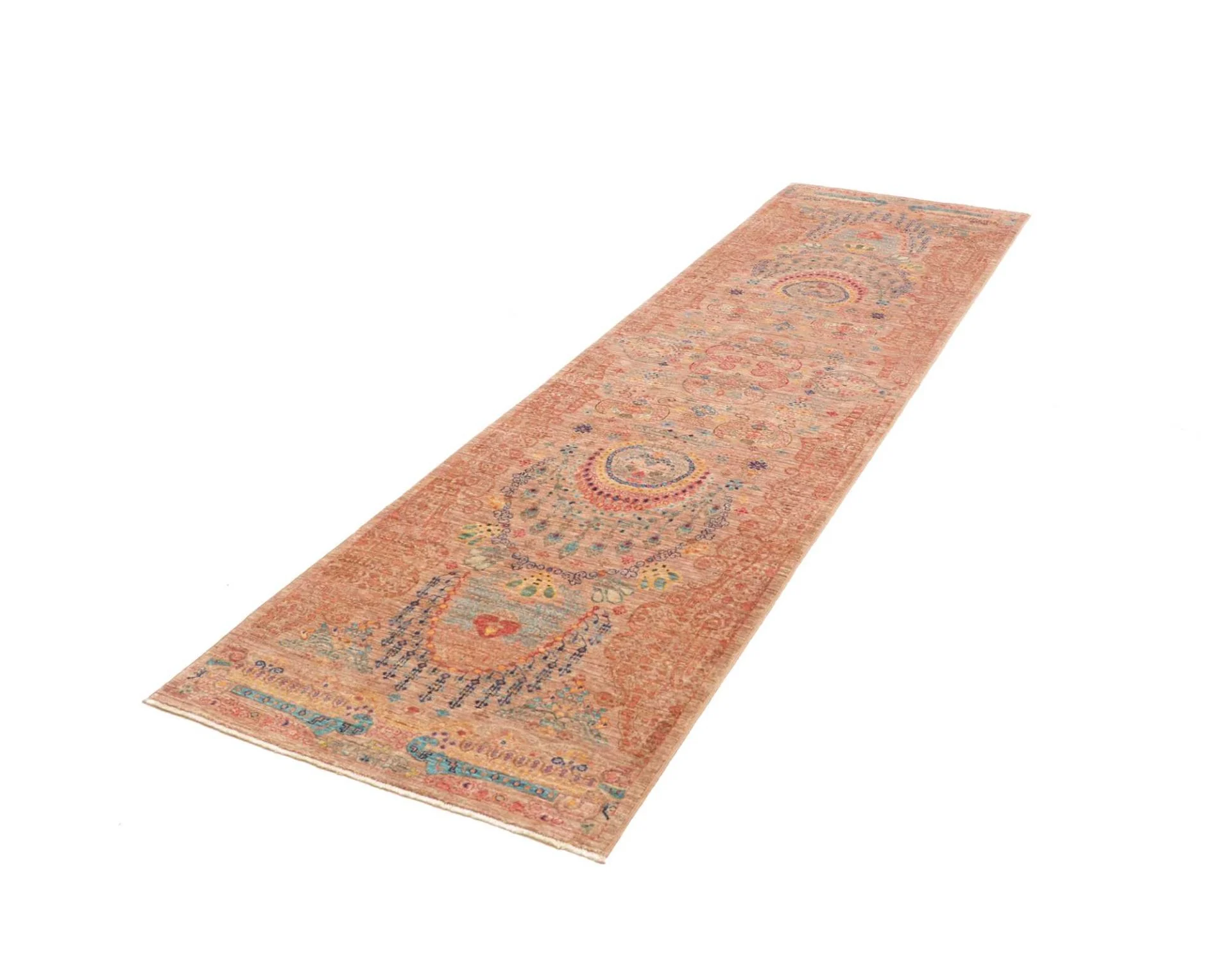 Samarkand Pakistani Rug — hand-knotted, 79 × 295 cm, Wool