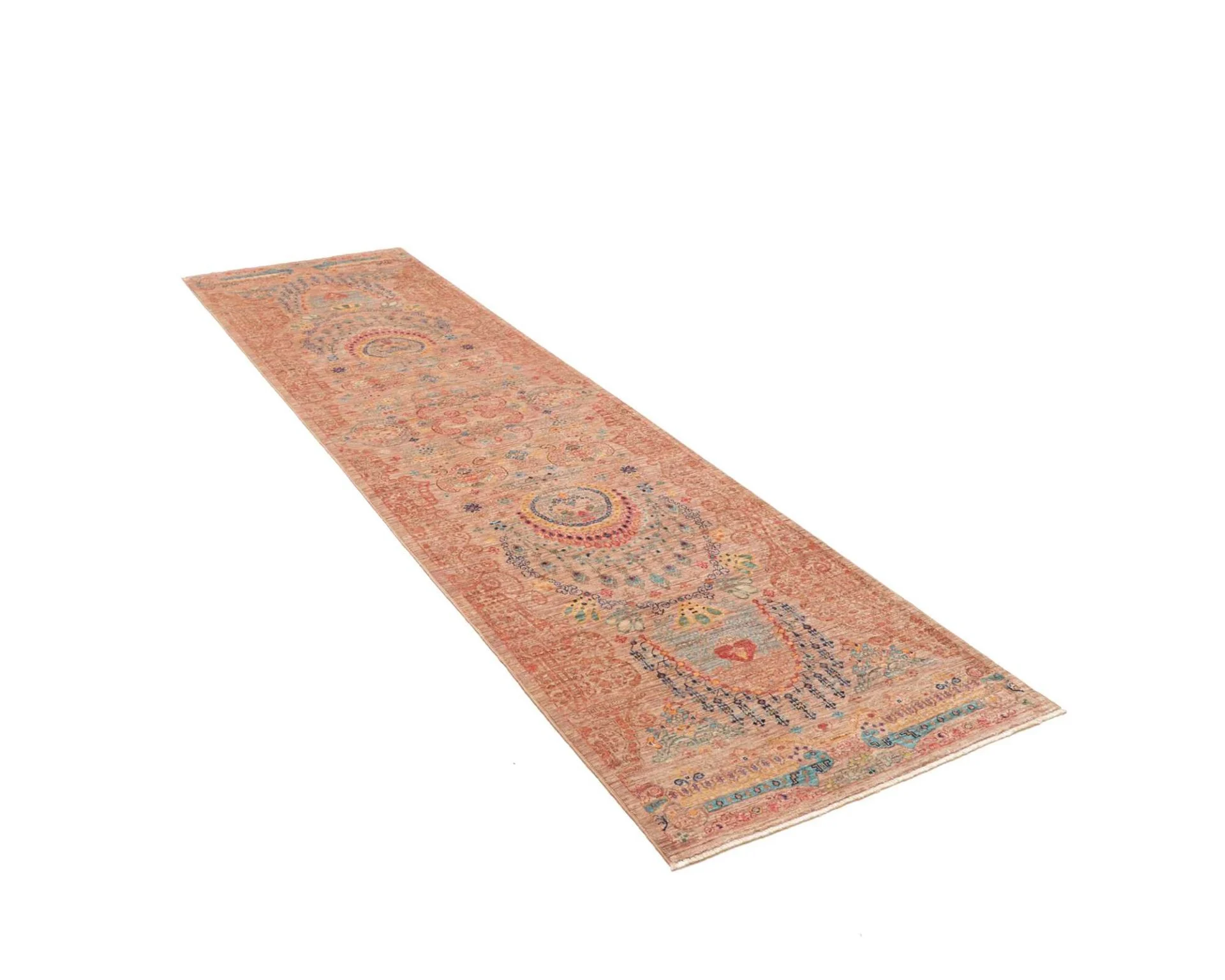 Samarkand Pakistani Rug — hand-knotted, 79 × 295 cm, Wool