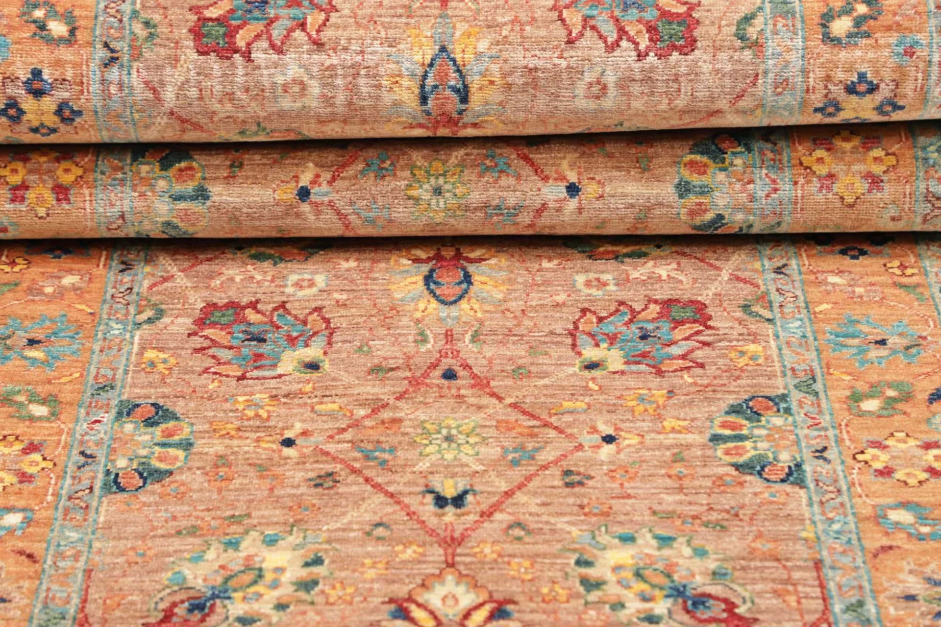 Samarkand Pakistani Rug 81 × 294 cm, Wool, hand-knotted