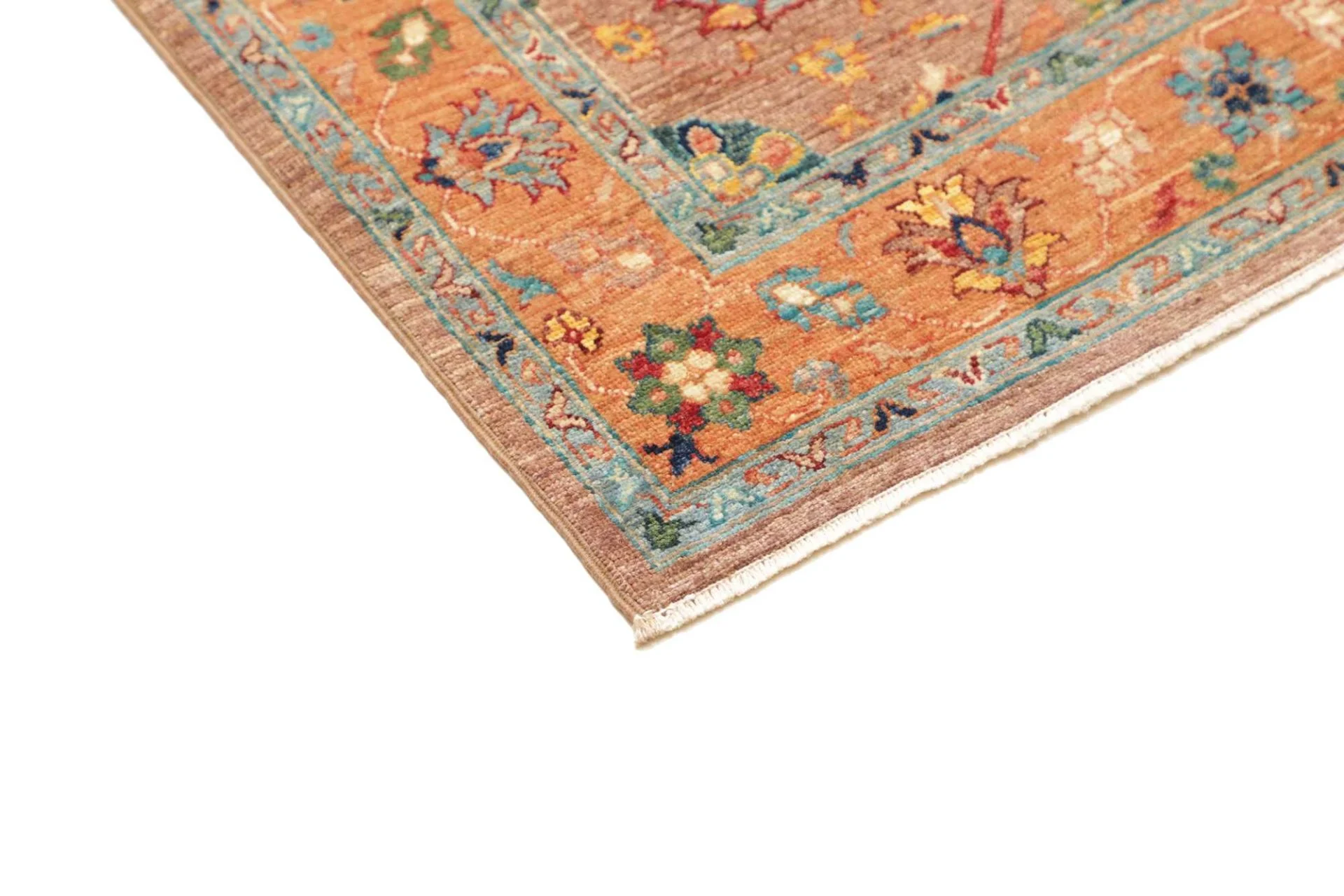 Hand-Knotted Wool Samarkand Pakistani Rug, 82 × 295 cm