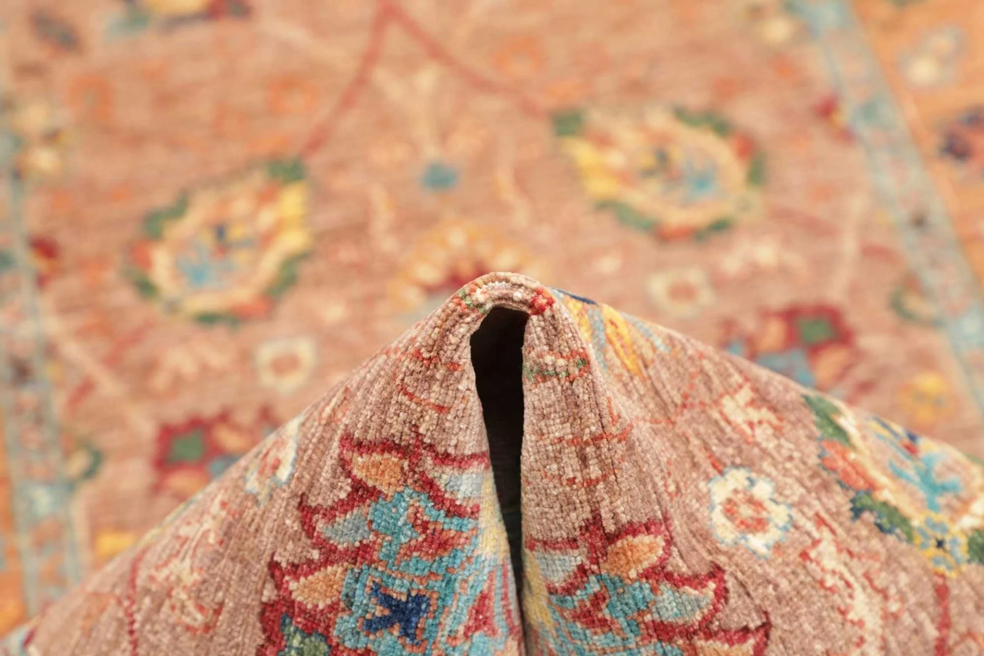 Hand-Knotted Wool Samarkand Pakistani Rug, 82 × 295 cm
