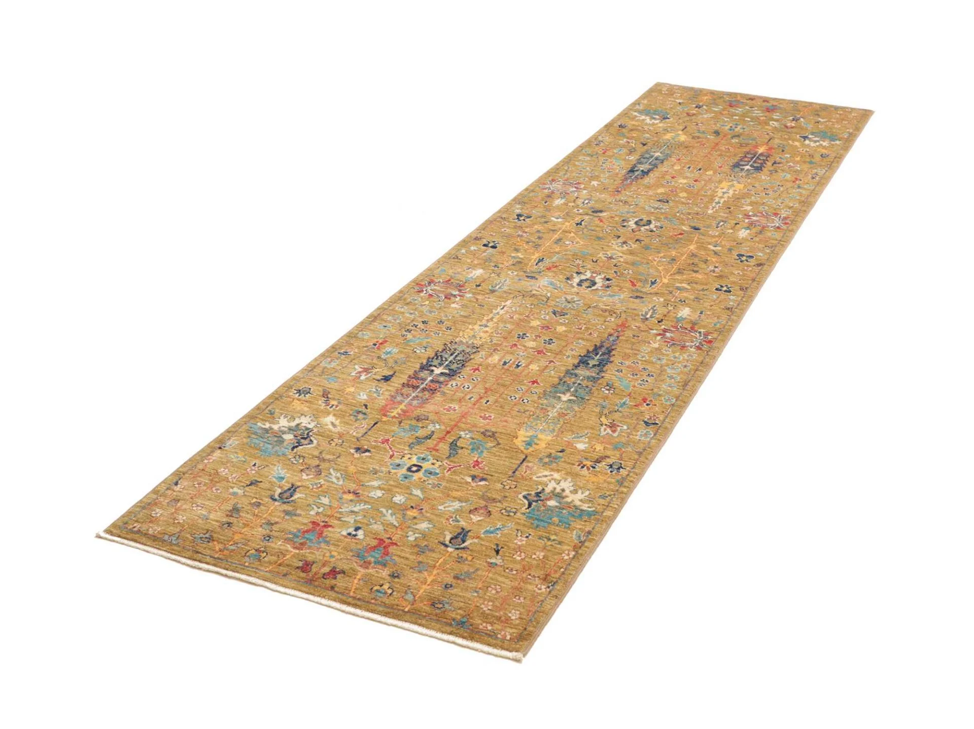 Samarkand Pakistani Rug — hand-knotted, 82 × 298 cm, Wool