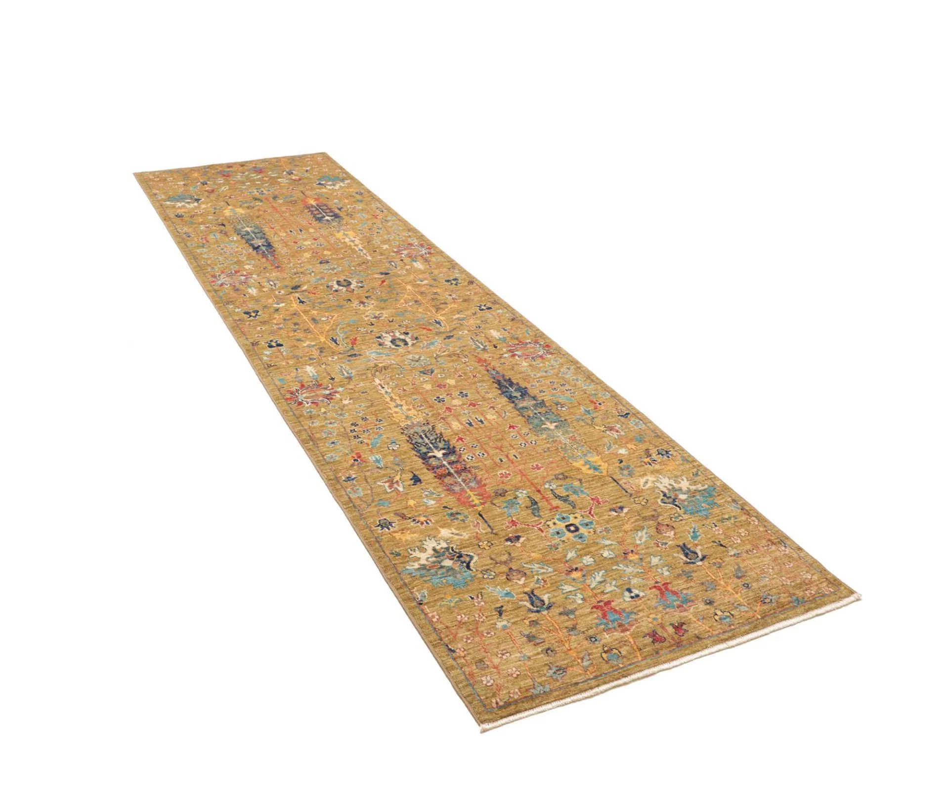 Samarkand Pakistani Rug — hand-knotted, 82 × 298 cm, Wool