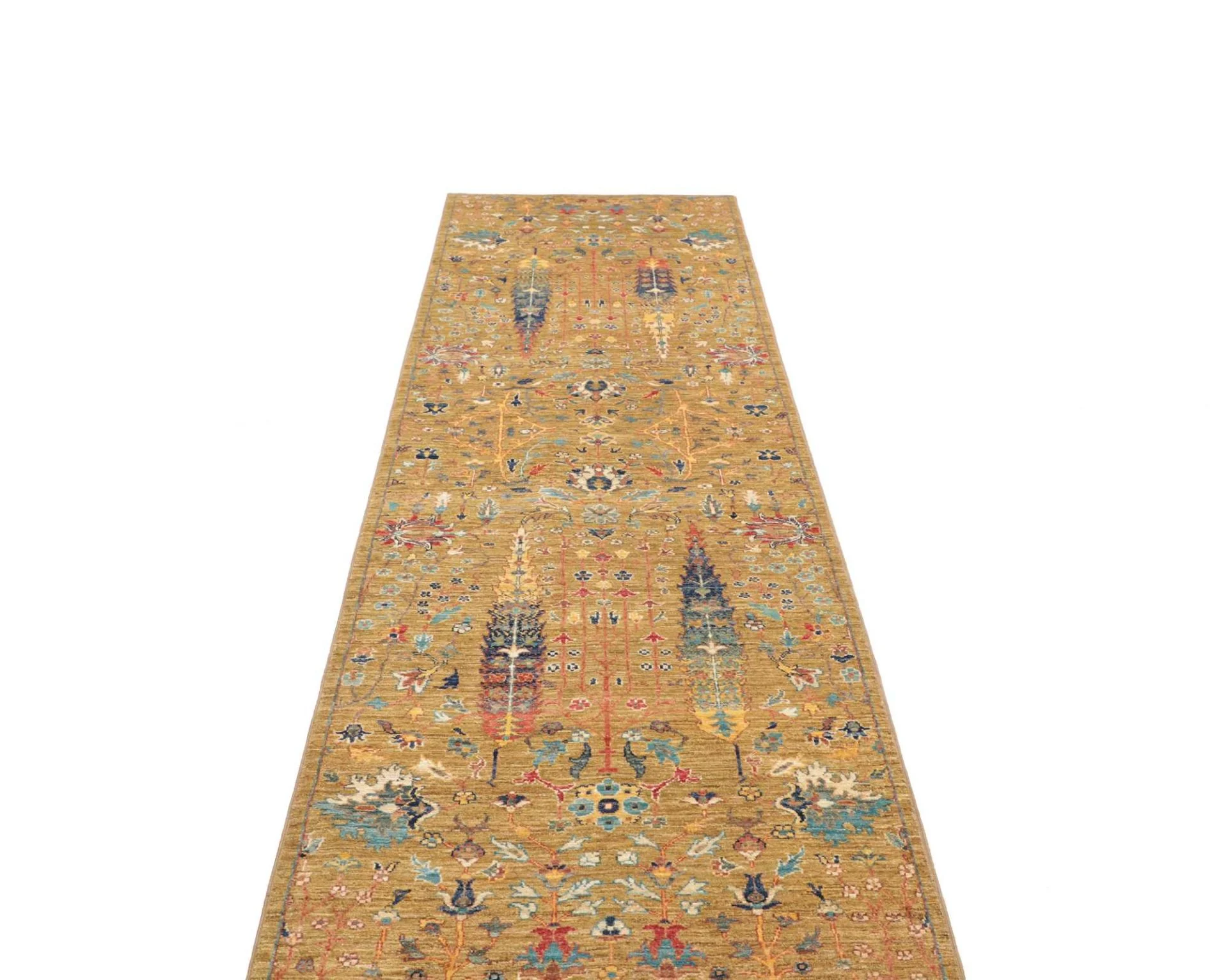 Samarkand Pakistani Rug — hand-knotted, 82 × 298 cm, Wool