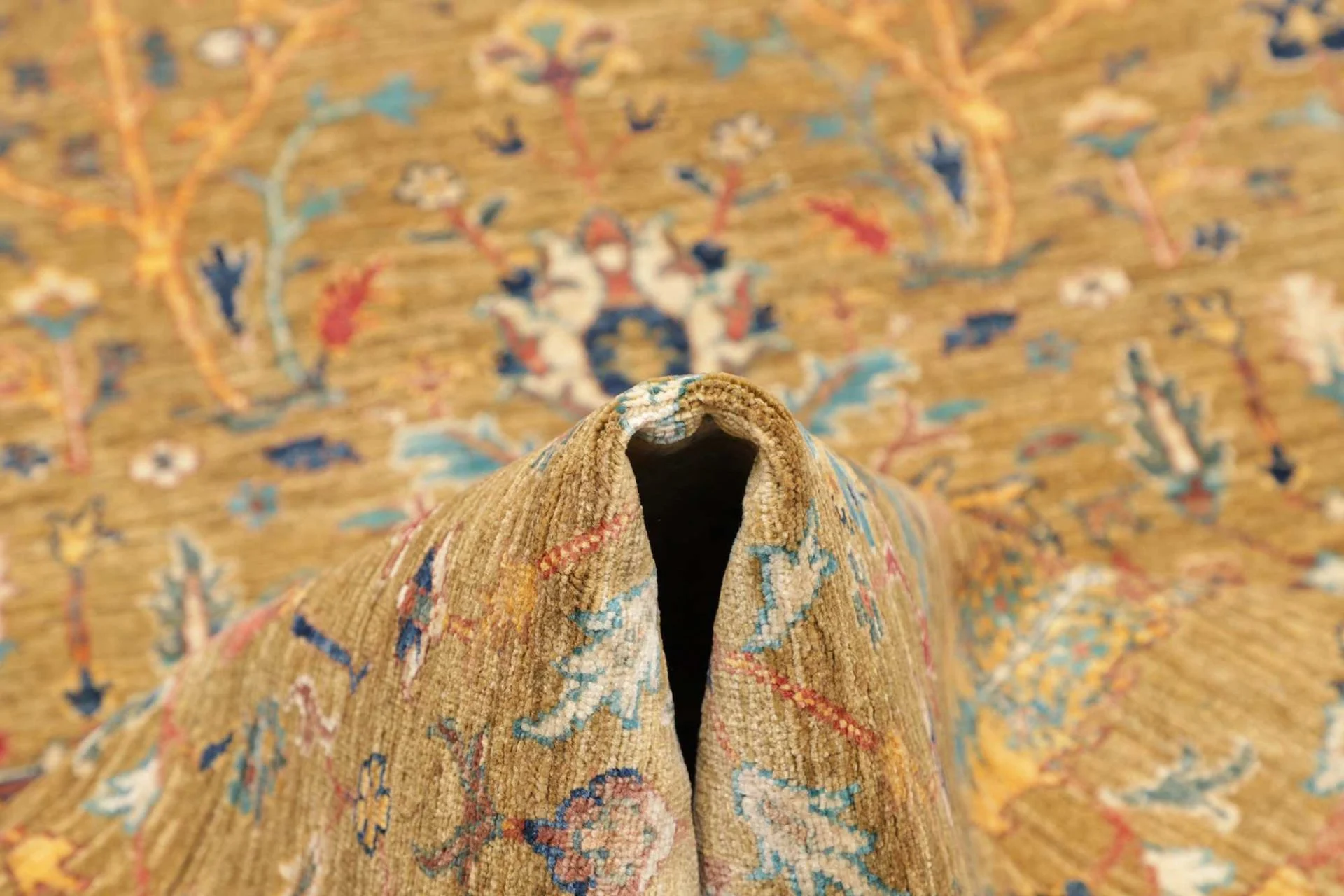 Samarkand Pakistani Rug — hand-knotted, 82 × 298 cm, Wool