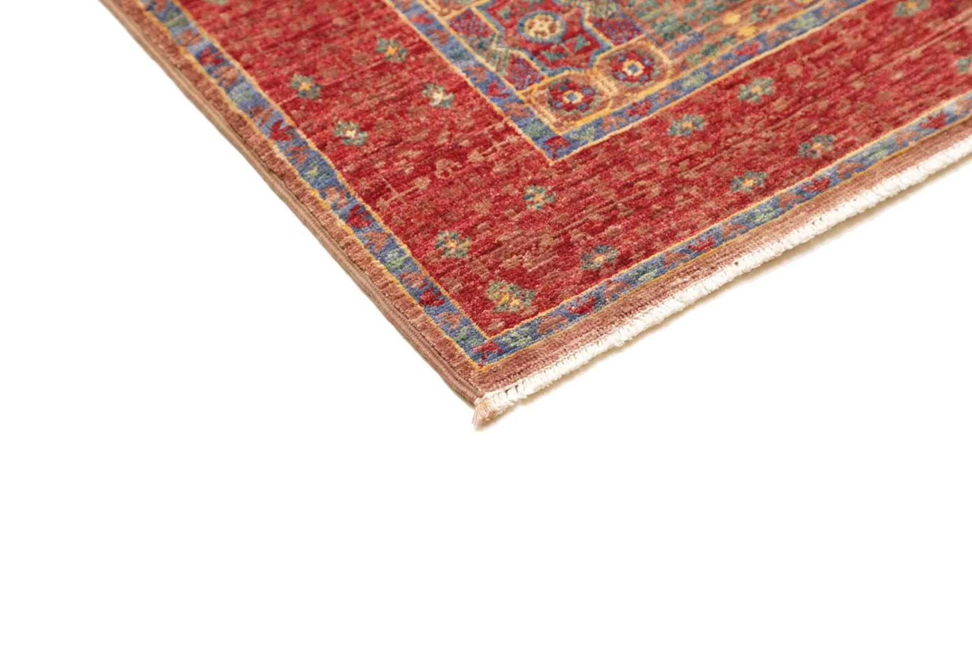 Hand-Knotted Wool Mamluk Pakistani Rug, 82 × 299 cm