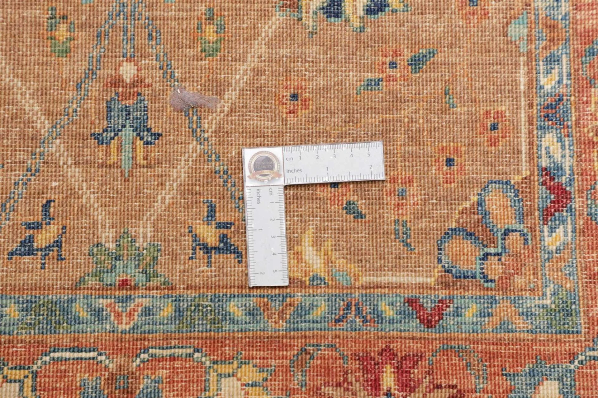 Hand-Knotted Wool Samarkand Pakistani Rug, 83 × 266 cm