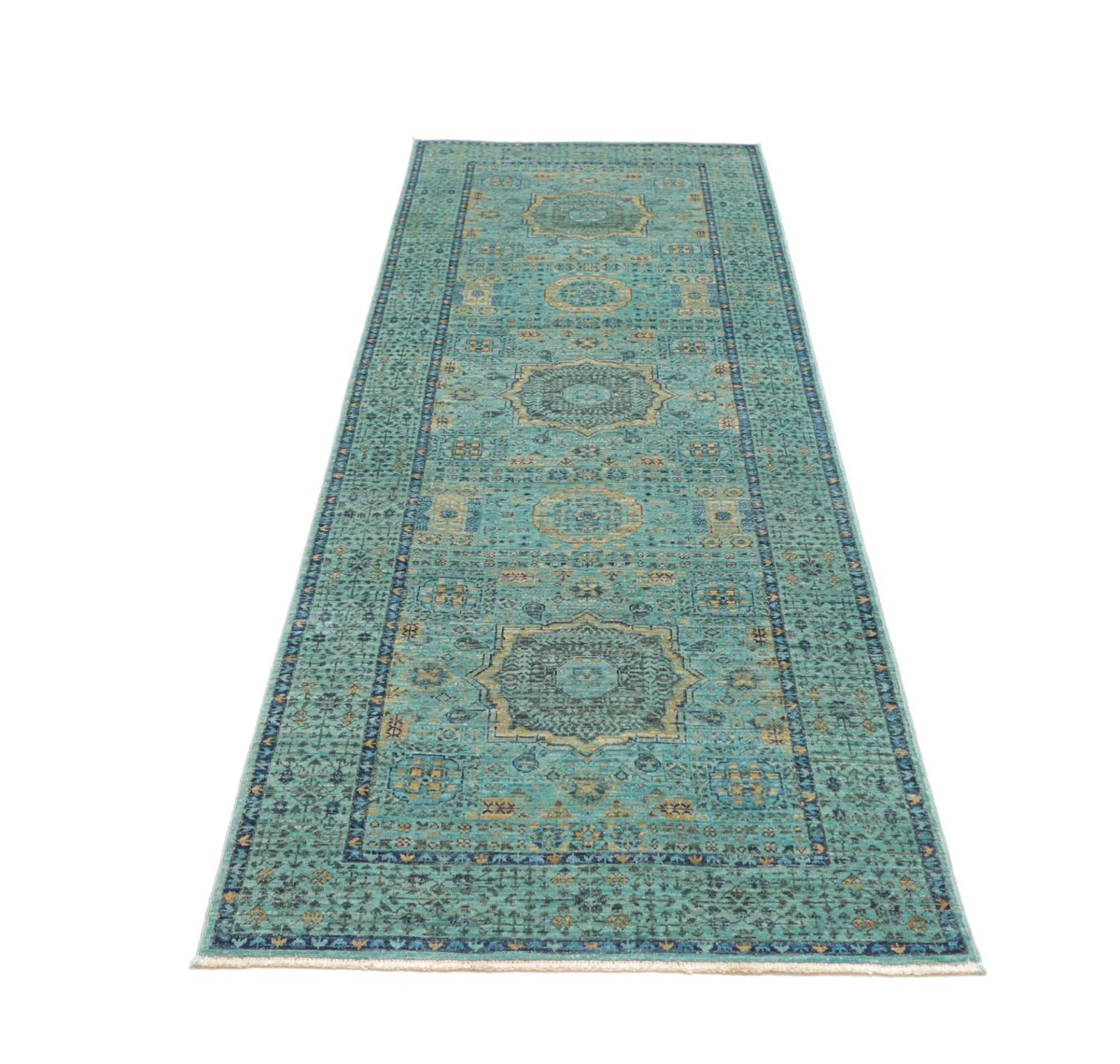 Mamluk Pakistani Rug 81 × 247 cm, Wool, hand-knotted