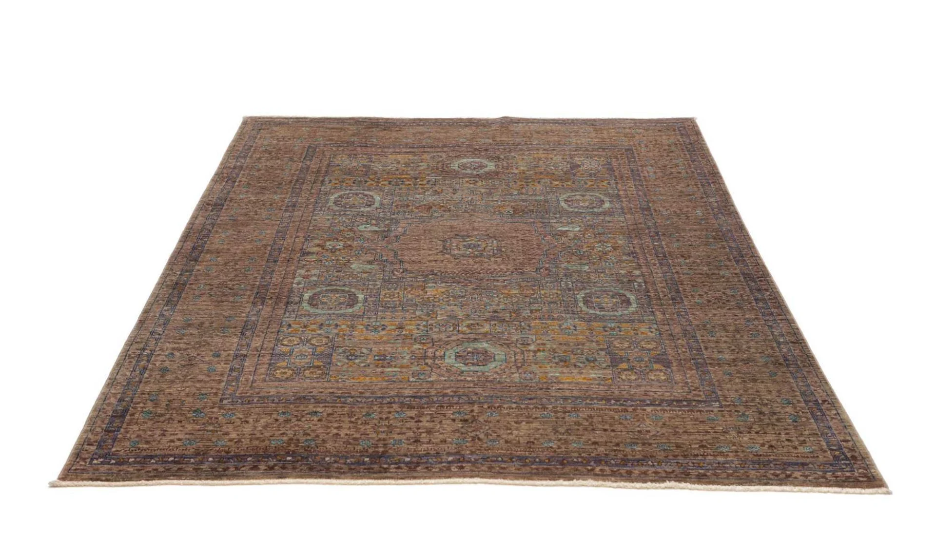 Mamluk Pakistani Rug 152 × 197 cm, Wool, hand-knotted