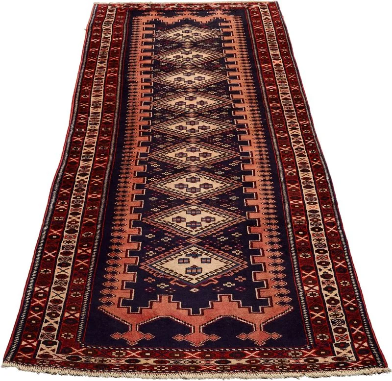 Qashqai Persian Rug 108 × 293 cm, Wool, hand-knotted