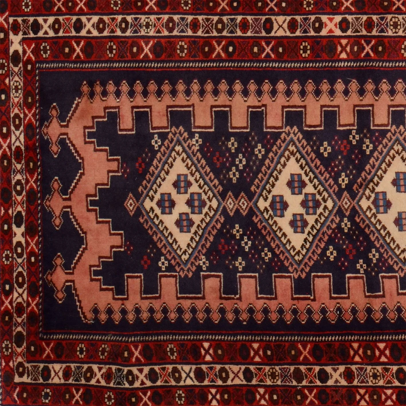 Qashqai Persian Rug 108 × 293 cm, Wool, hand-knotted