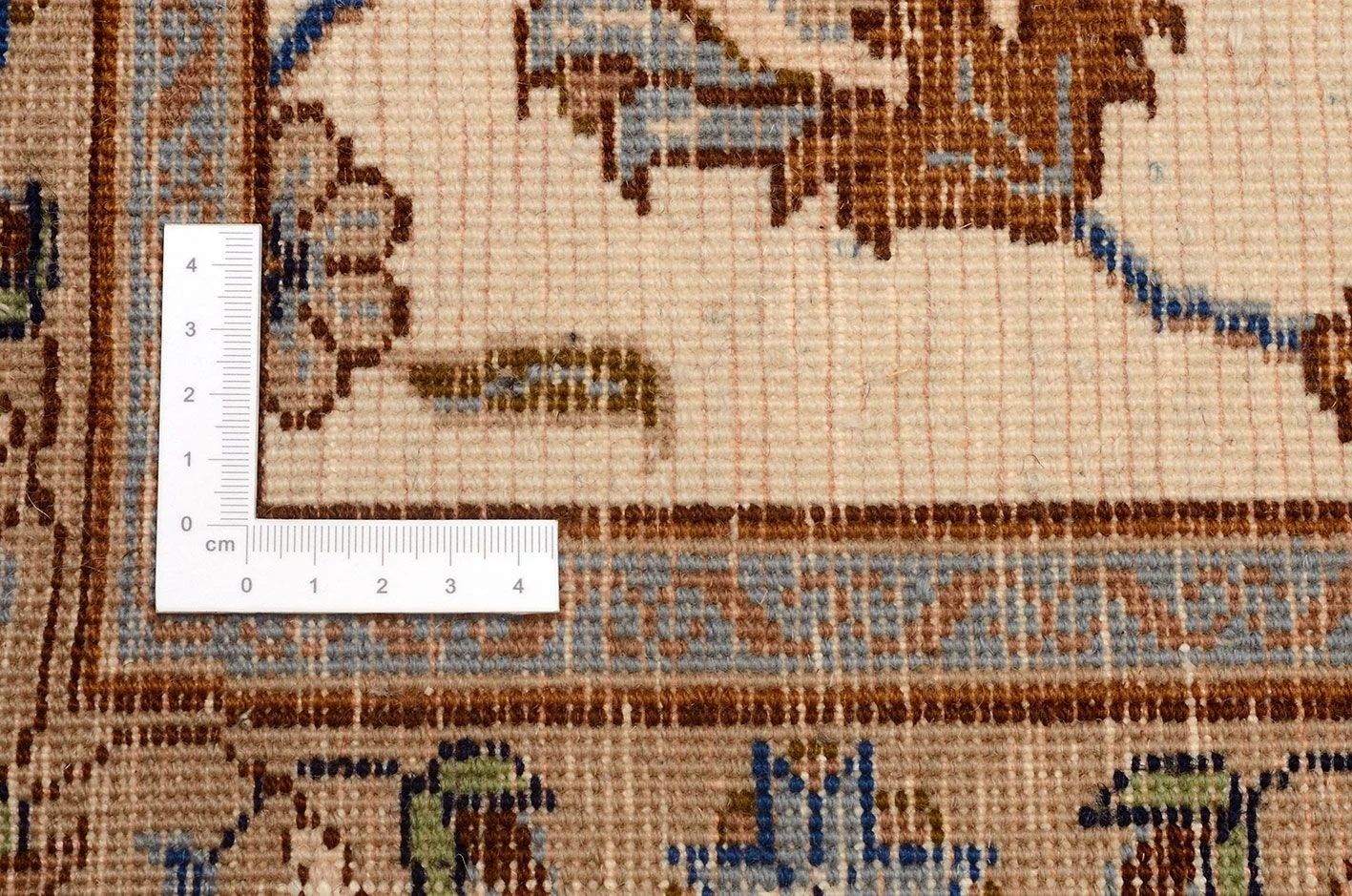Kashan Persian Rug — hand-knotted, 93 × 254 cm, Wool