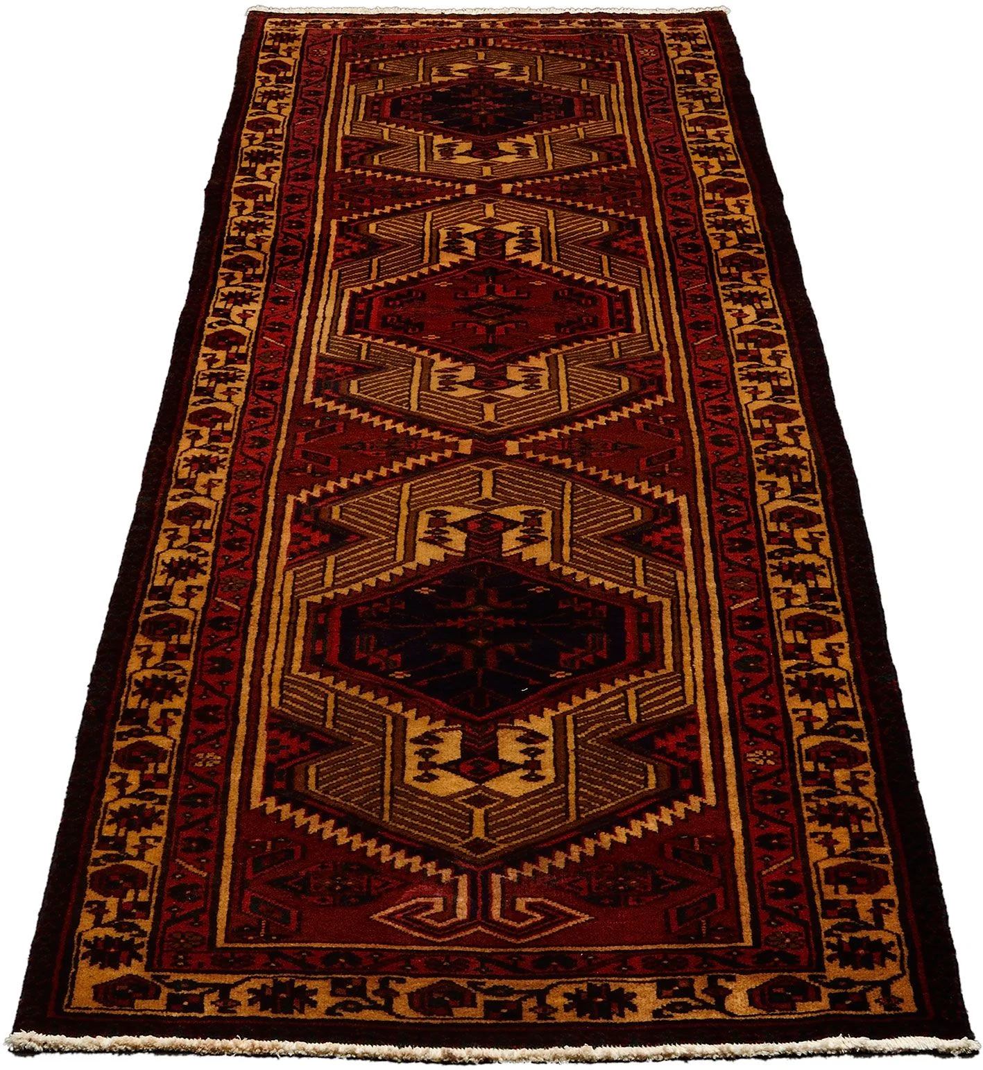 Persian Rug — hand-knotted, 96 × 340 cm, Wool