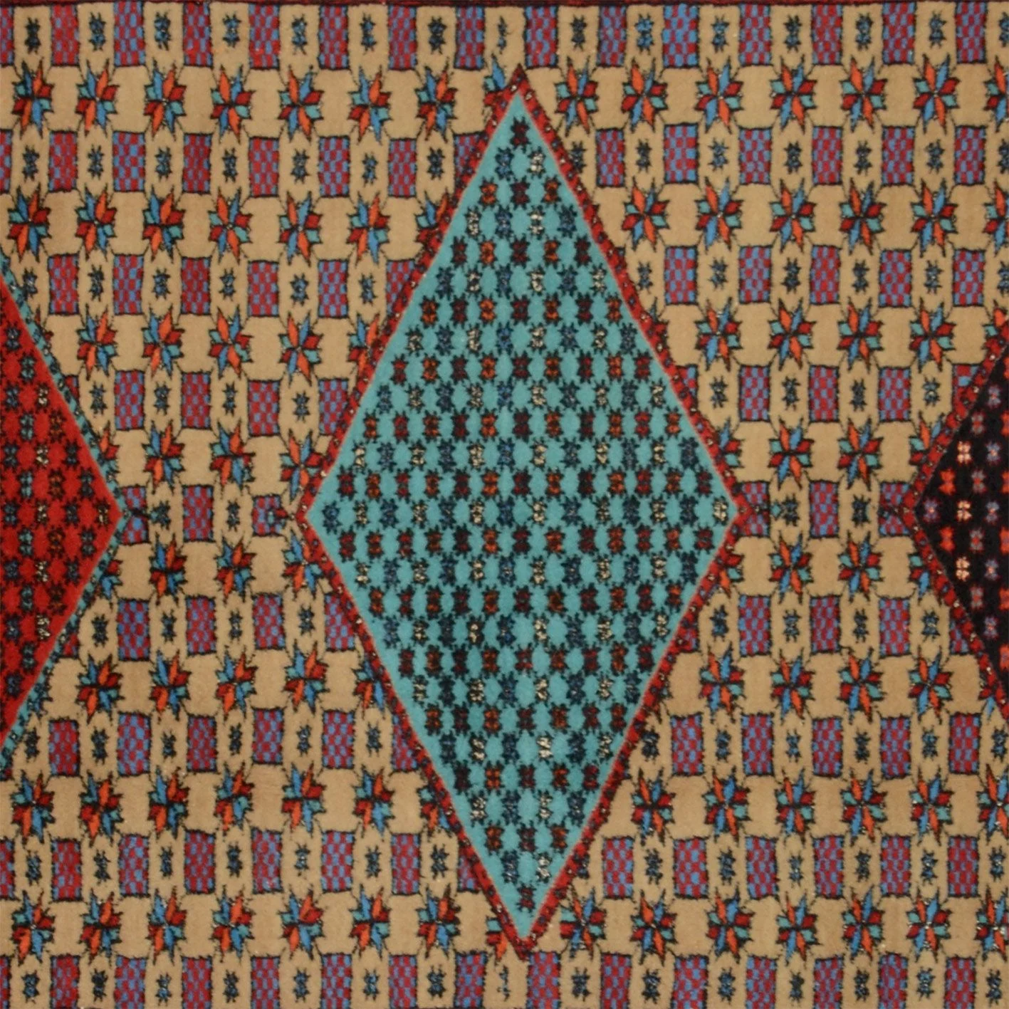Turkmen Pakistani Rug — hand-knotted, 193 × 260 cm, Wool