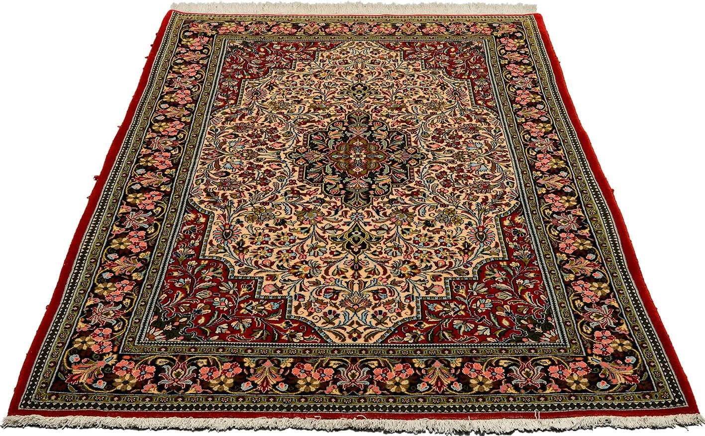 perserteppich-ghom-138-x-221-cm-schurwolle-handgeknupft-1 Qom Persian Rug — hand-knotted, 138 × 221 cm, Wool