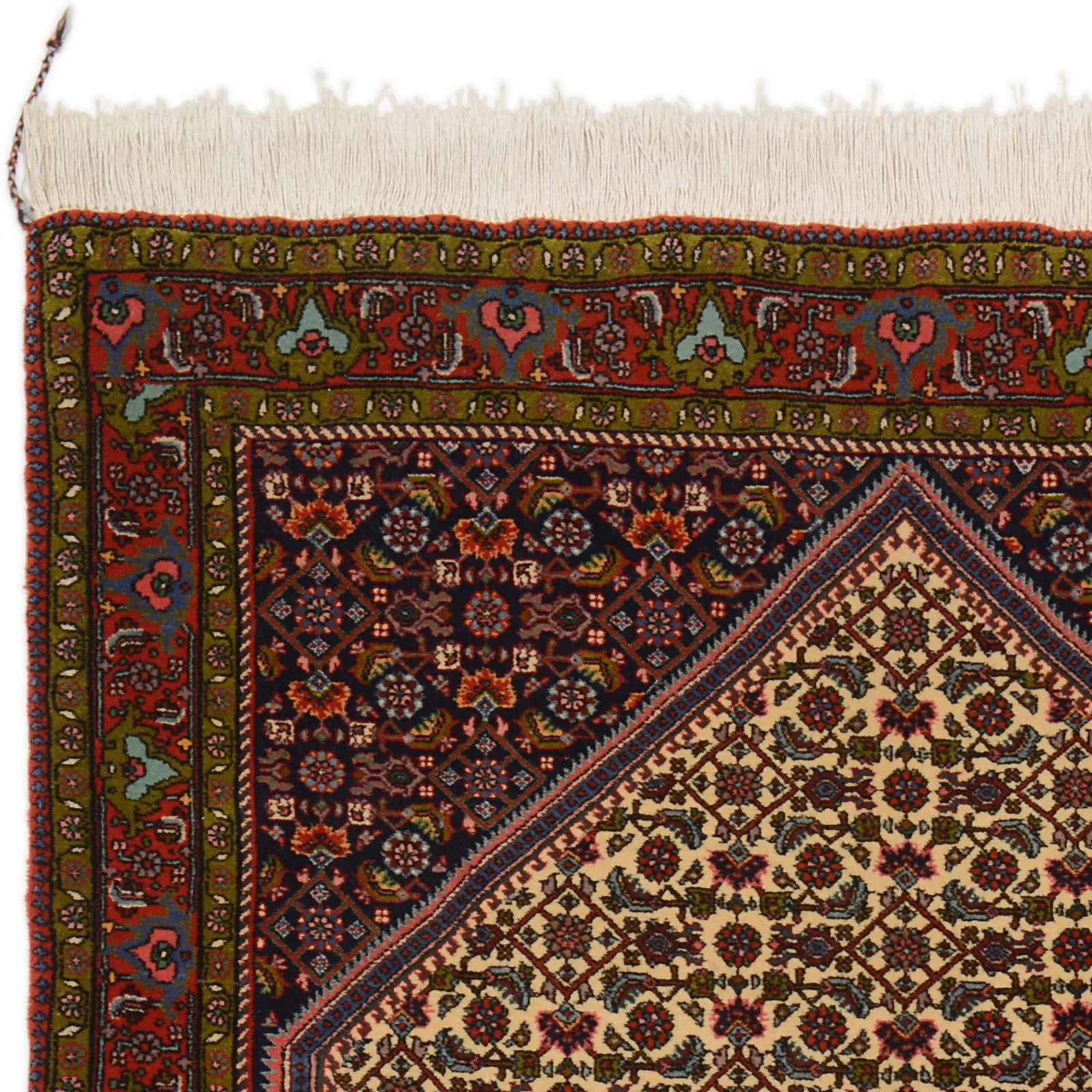 Hand-Knotted Wool Bijar Persian Rug, 114 × 177 cm