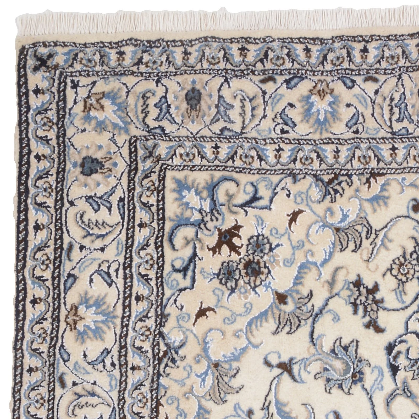 Nain Persian Rug 165 × 238 cm, Wool, hand-knotted