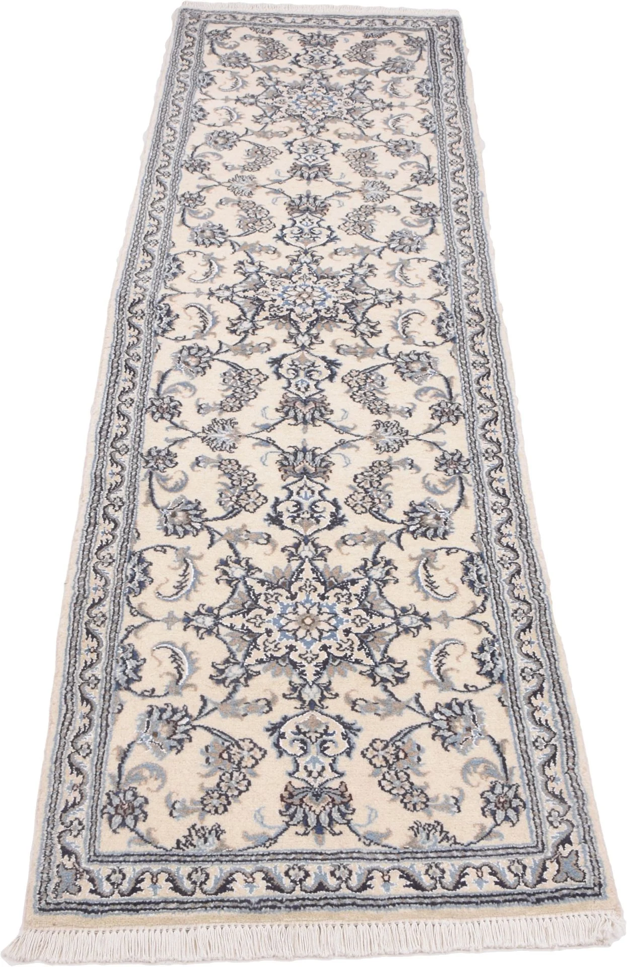Nain Persian Rug — hand-knotted, 77 × 294 cm, Wool