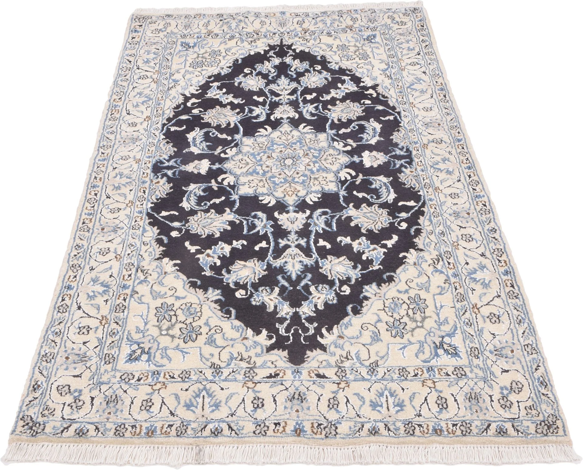 Nain Persian Rug — hand-knotted, 115 × 221 cm, Wool