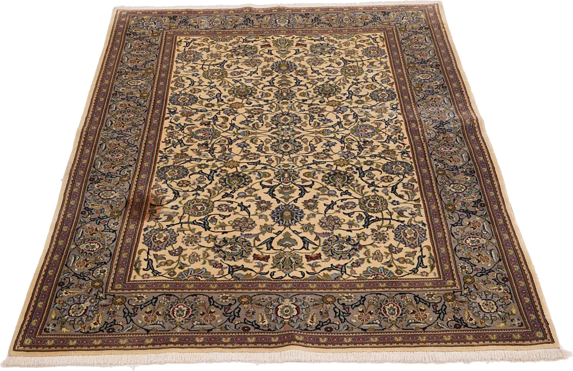 Kashan Persian Rug — hand-knotted, 138 × 208 cm, Wool