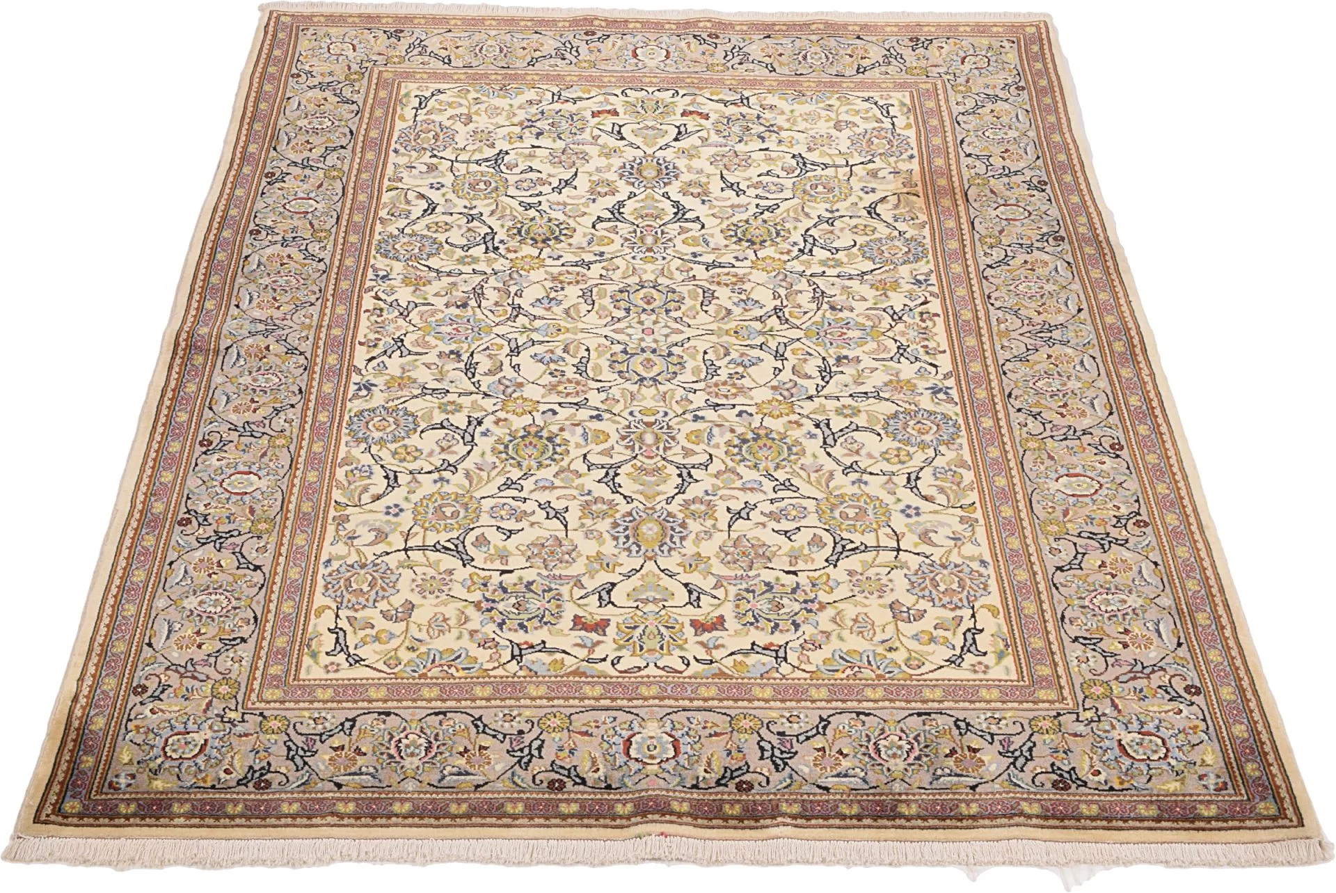 Kashan Persian Rug — hand-knotted, 138 × 208 cm, Wool