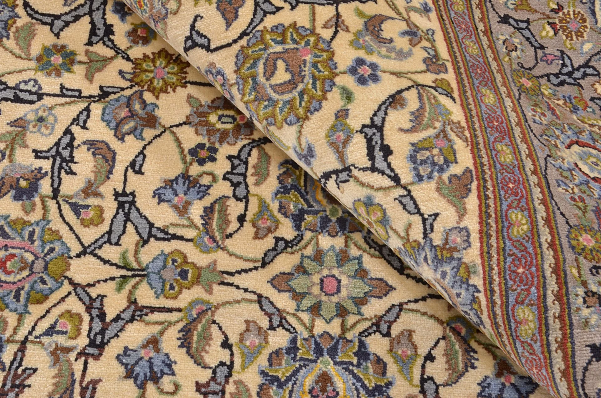 Kashan Persian Rug — hand-knotted, 138 × 208 cm, Wool