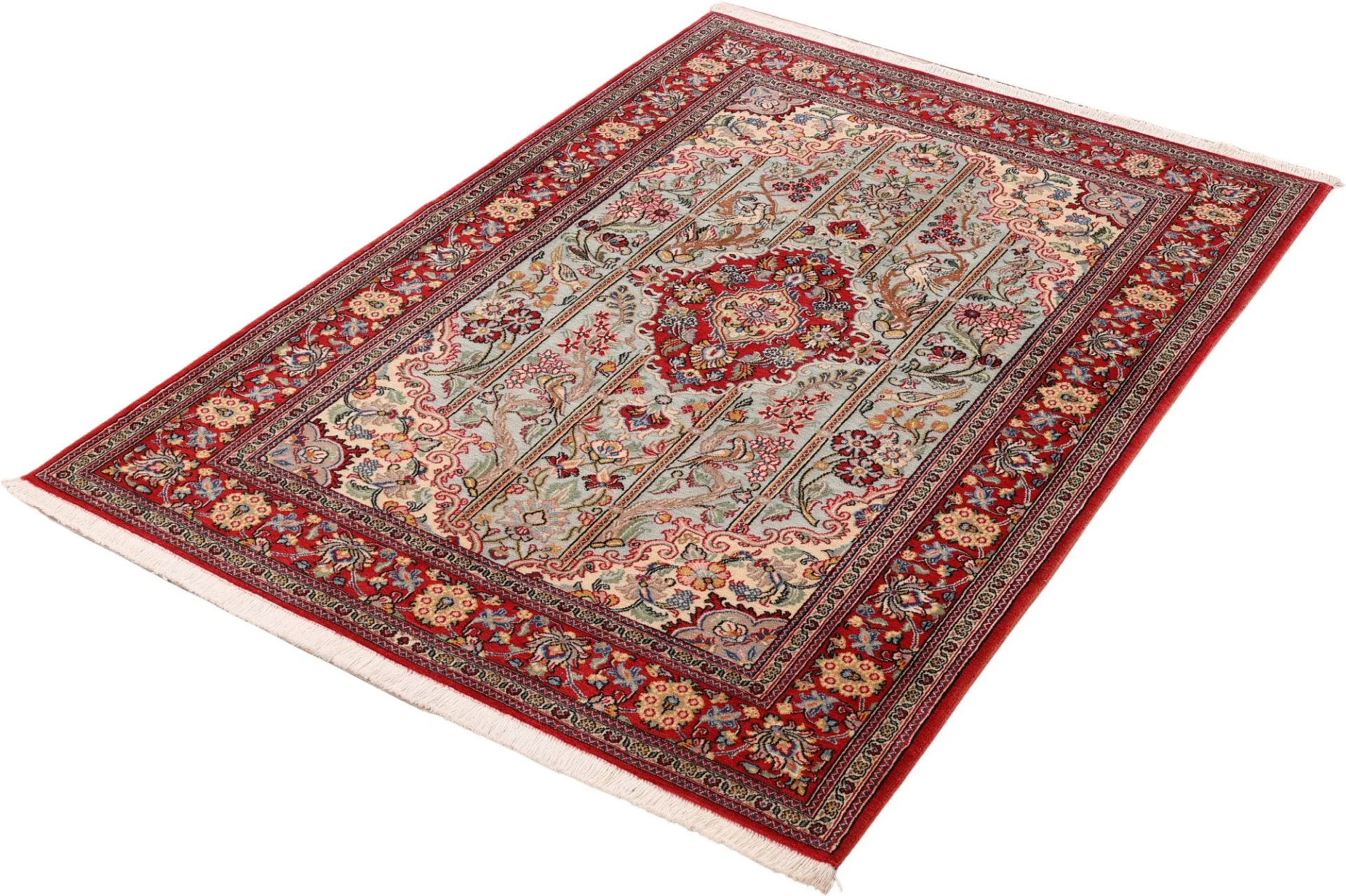Qom Persian Rug — hand-knotted, 132 × 194 cm, Wool