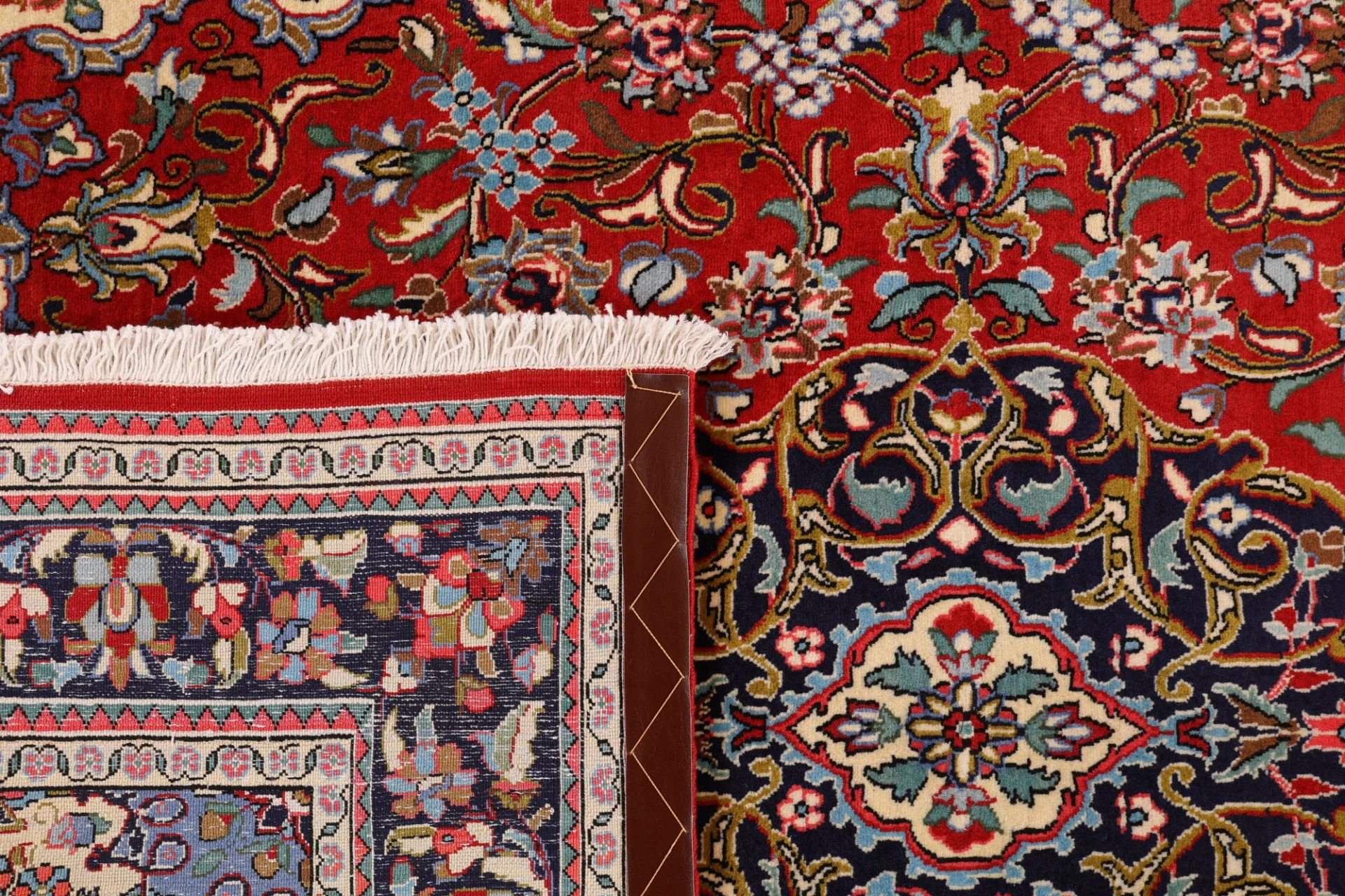 Hand-Knotted Wool Qom Persian Rug, 137 × 208 cm