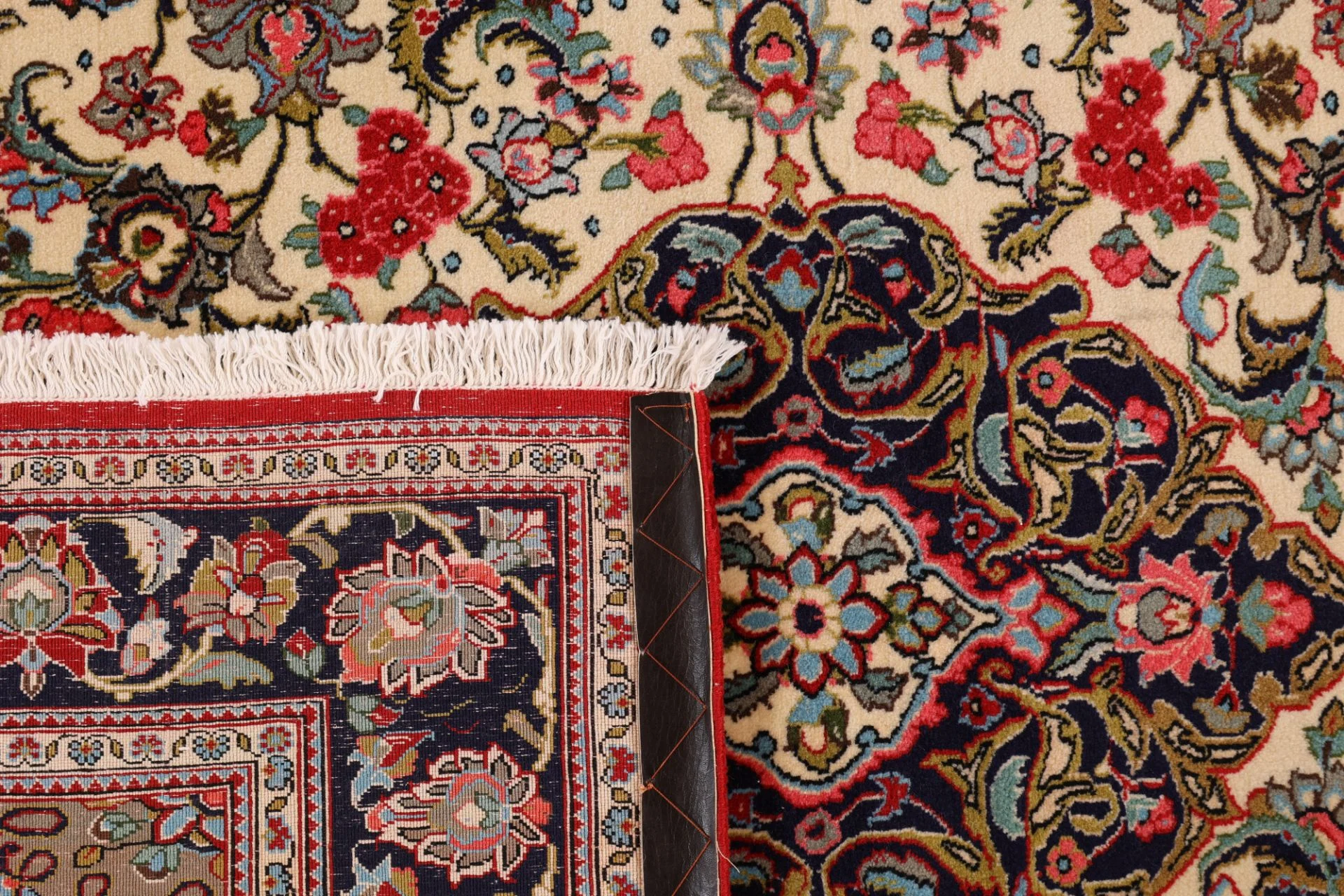 Qom Persian Rug — hand-knotted, 141 × 179 cm, Wool