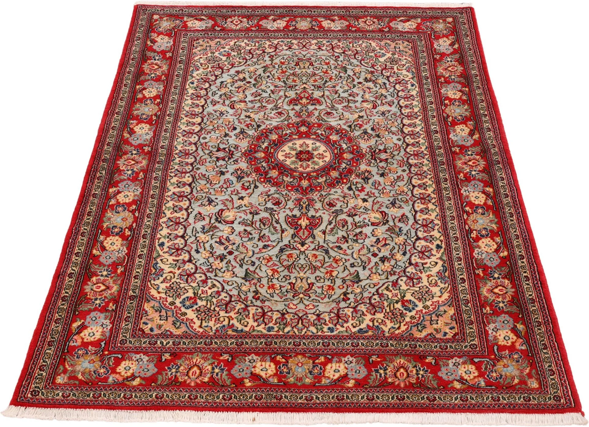 Qom Persian Rug 129 × 184 cm, Wool, hand-knotted