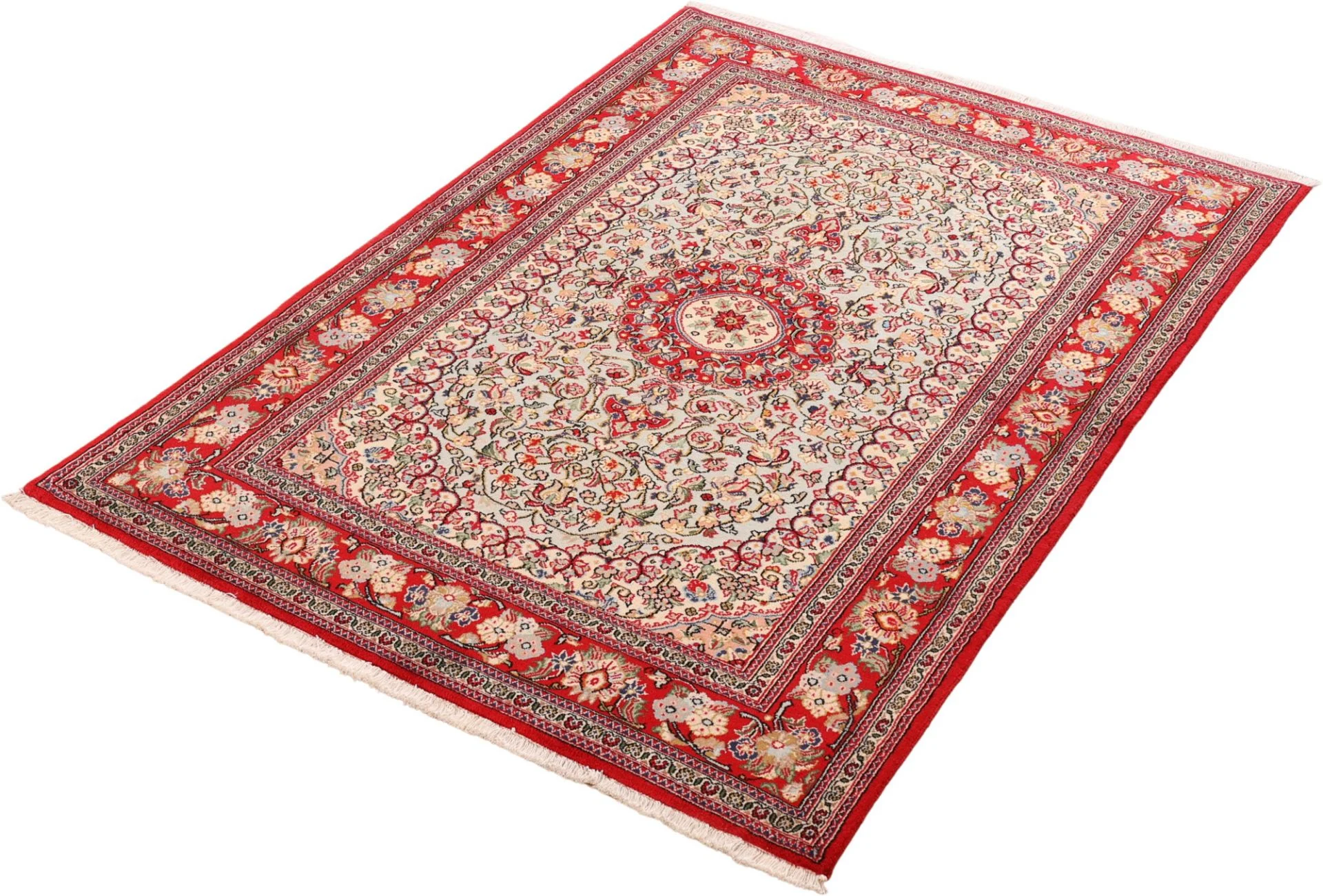 Qom Persian Rug 129 × 184 cm, Wool, hand-knotted