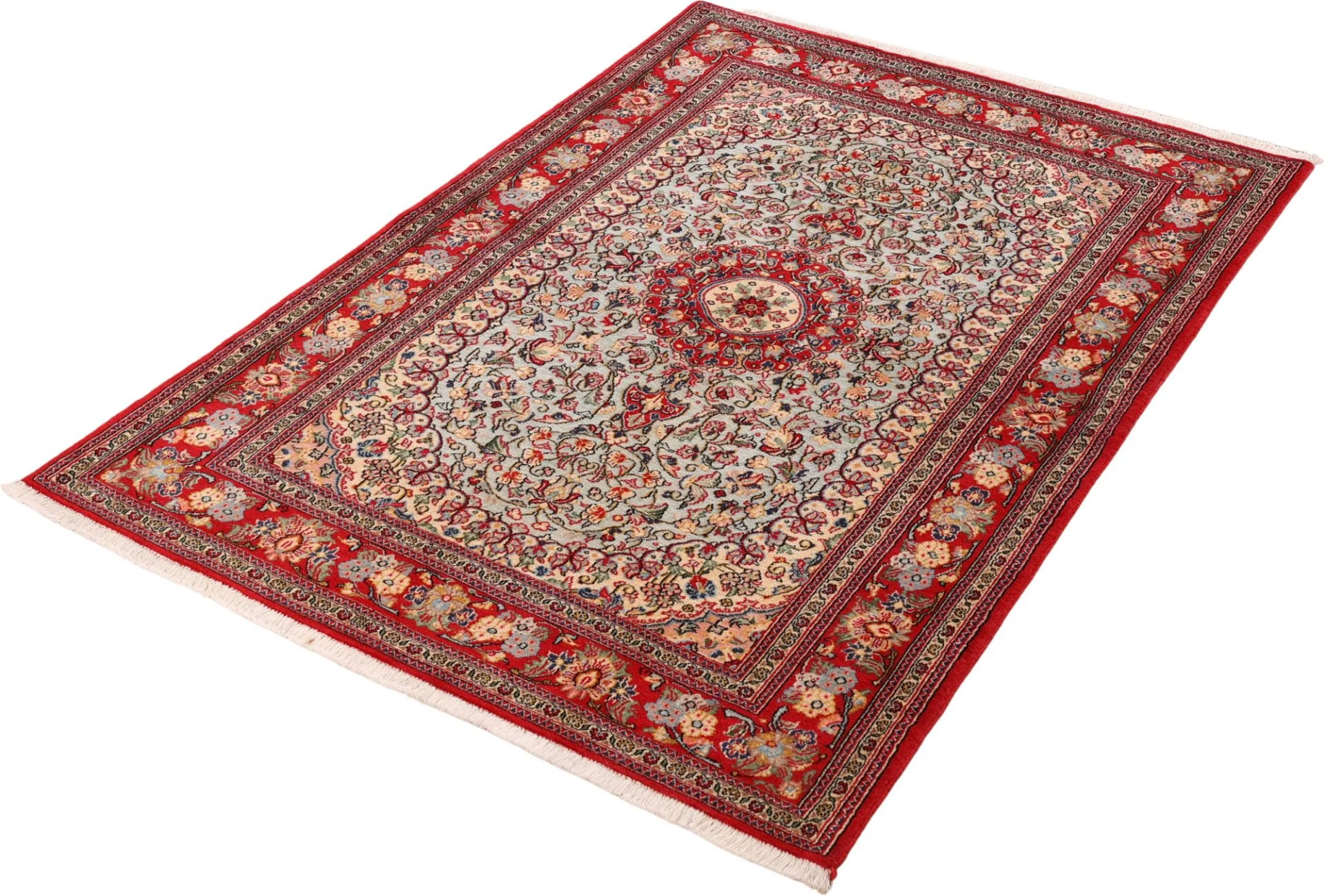 Qom Persian Rug 129 × 184 cm, Wool, hand-knotted