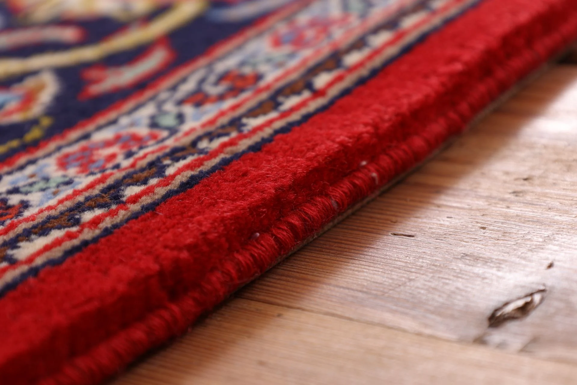 Hand-Knotted Wool Qom Persian Rug, 133 × 201 cm