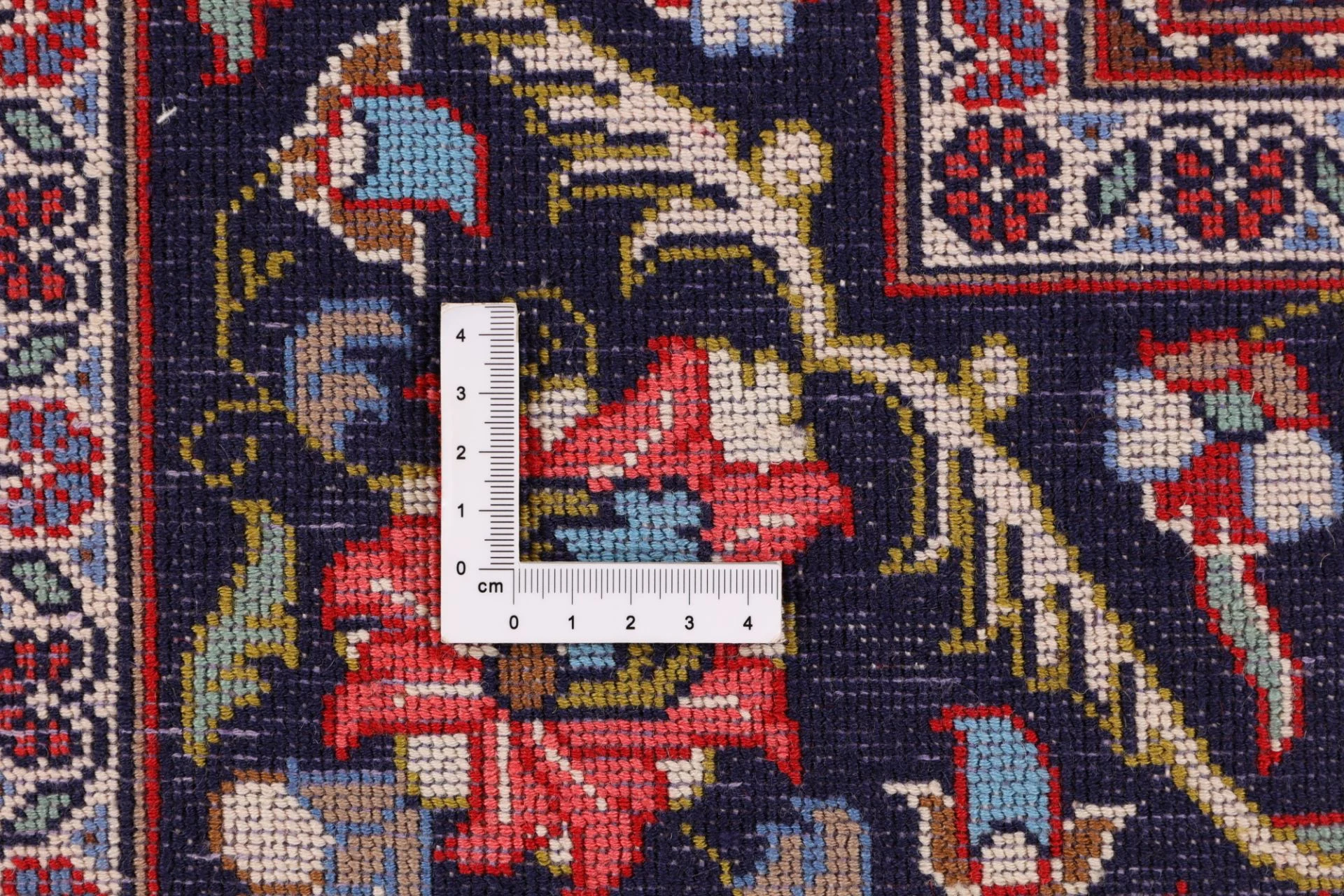 Hand-Knotted Wool Qom Persian Rug, 133 × 201 cm
