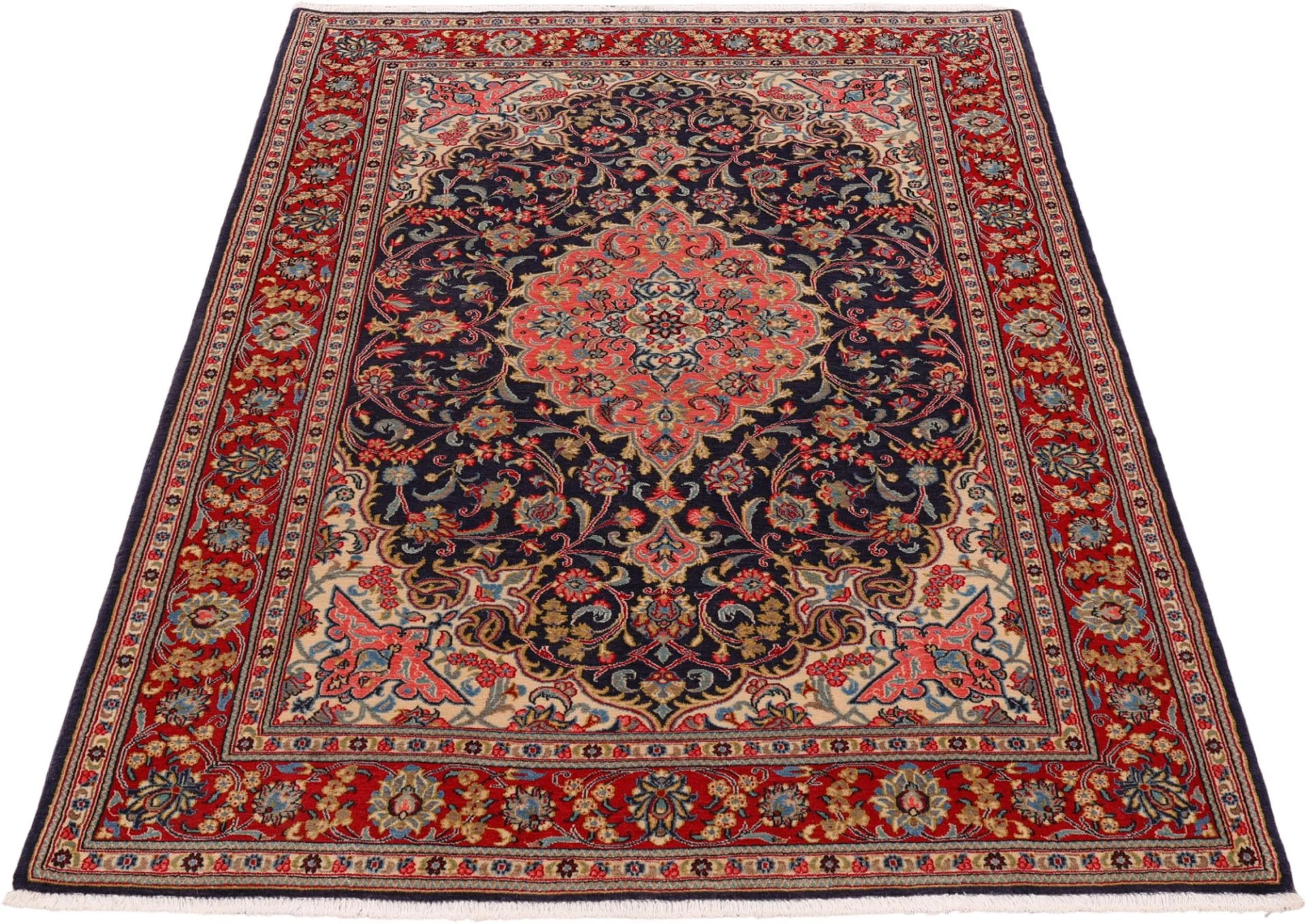 Qom Persian Rug — hand-knotted, 137 × 203 cm, Wool