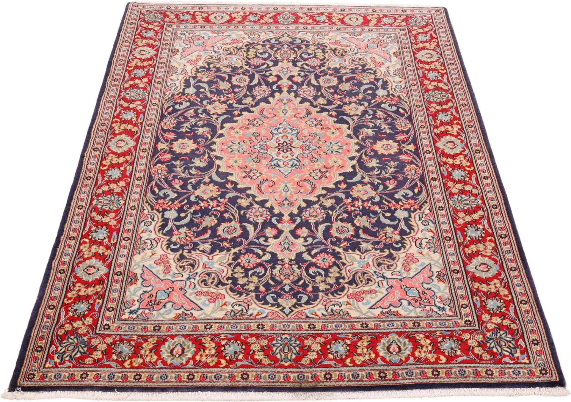 Qom Persian Rug — hand-knotted, 137 × 203 cm, Wool