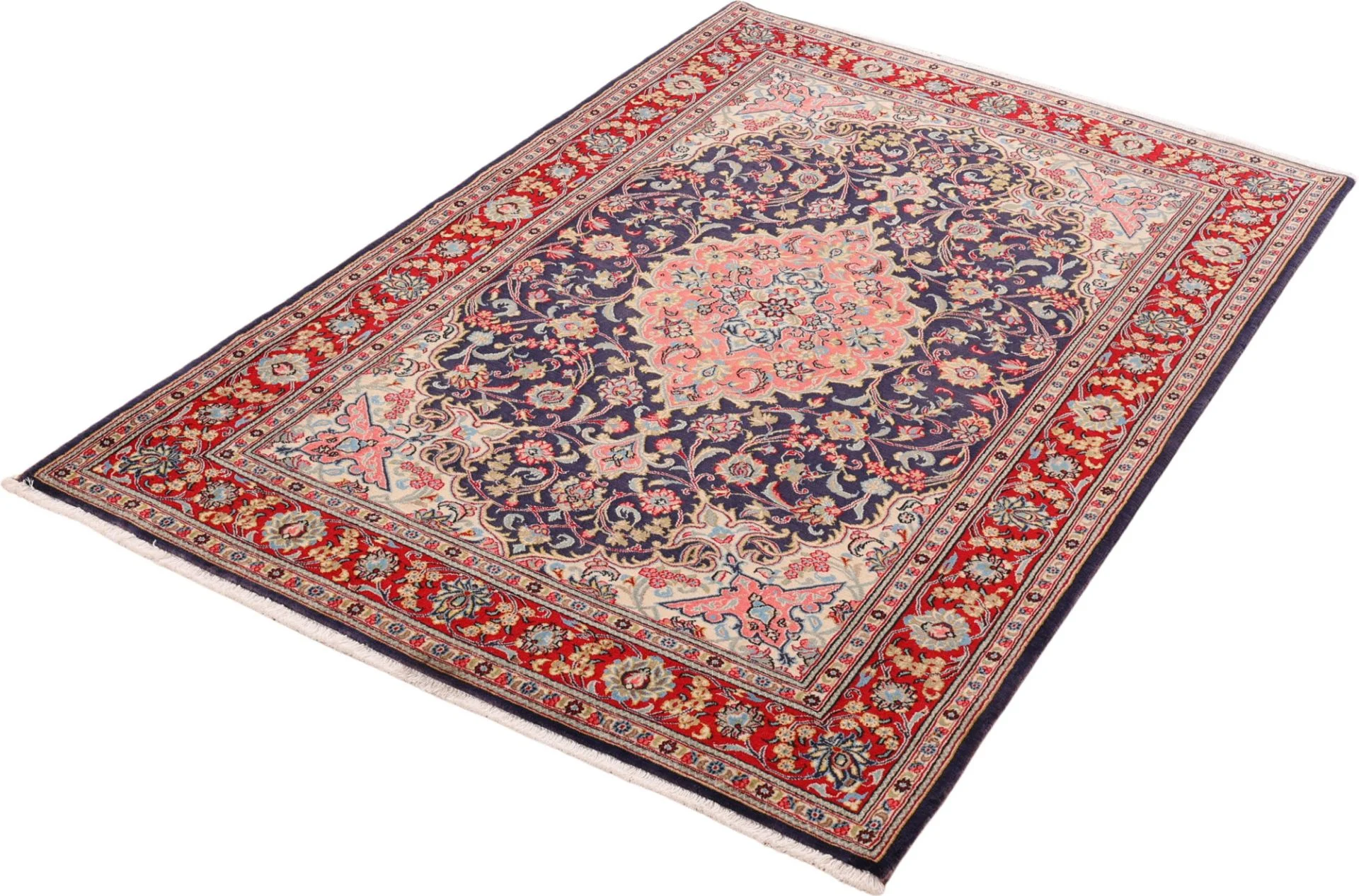 Qom Persian Rug — hand-knotted, 137 × 203 cm, Wool