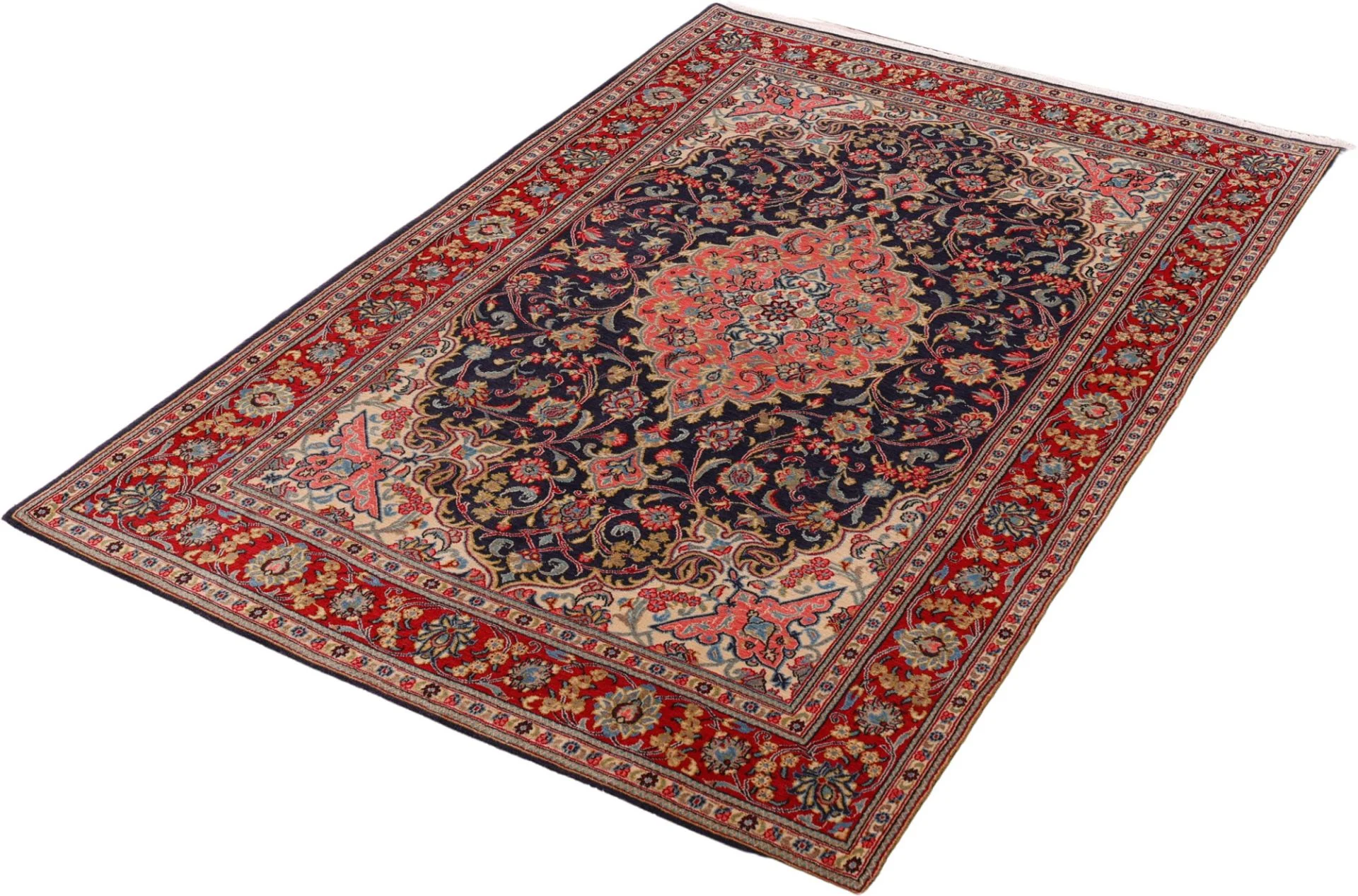 Qom Persian Rug — hand-knotted, 137 × 203 cm, Wool