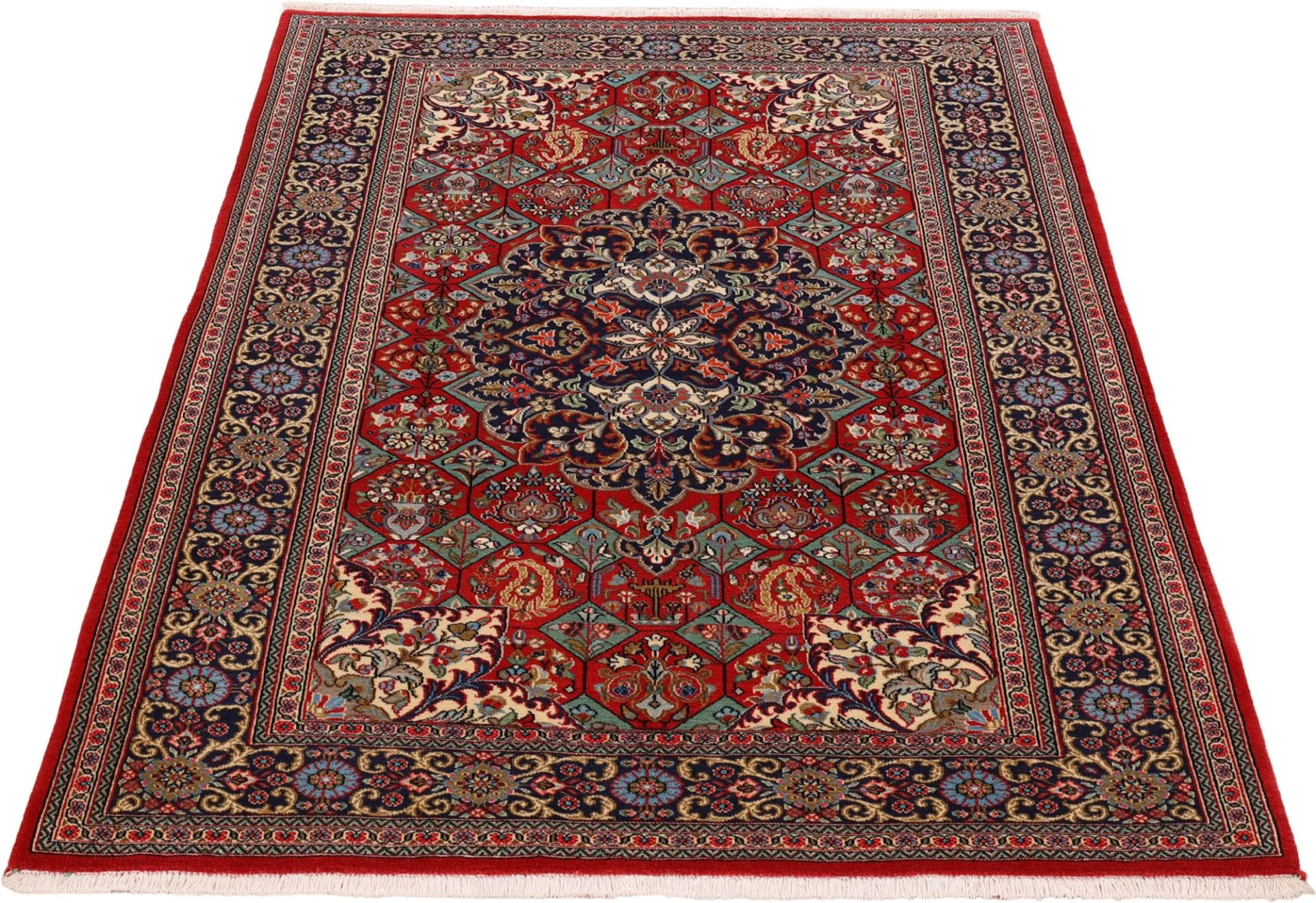 Qom Persian Rug 137 × 185 cm, Wool, hand-knotted